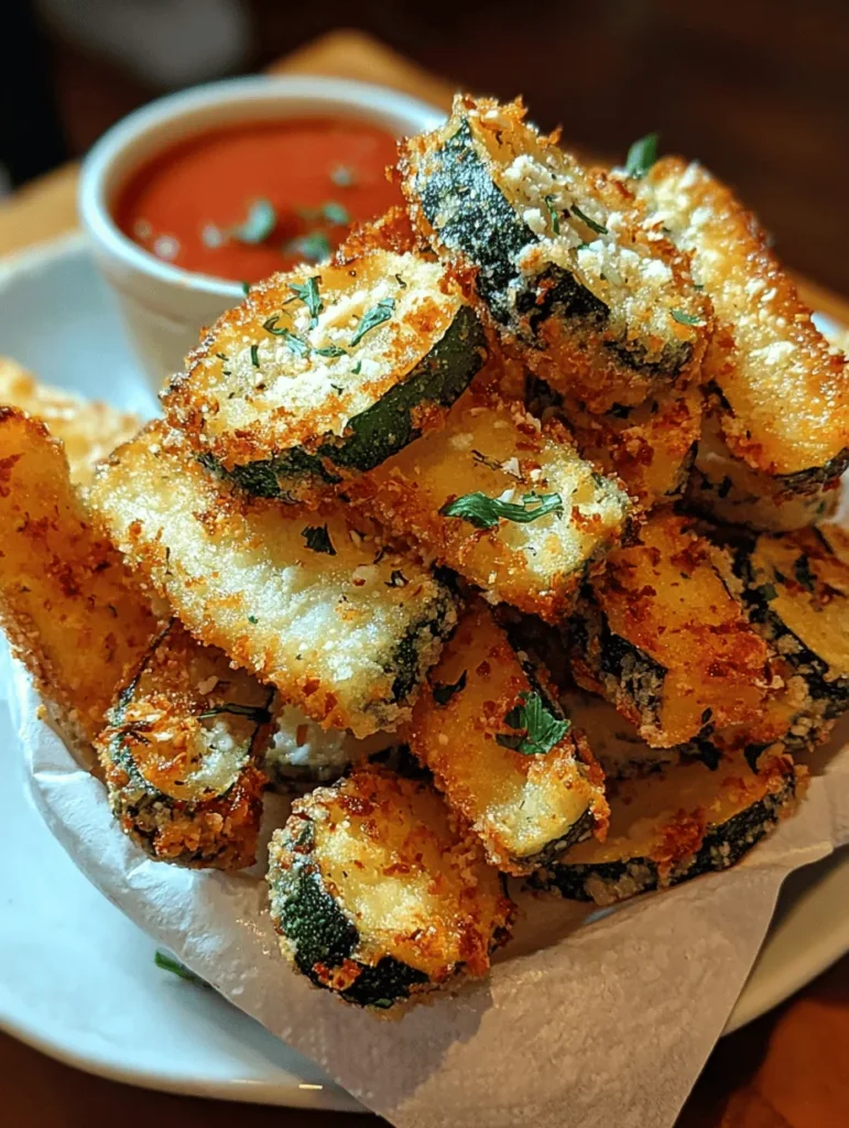 Looking for a deliciously crunchy snack? Try these Parmesan Zucchini Fries! With their golden, crispy exterior and rich, savory flavor, they make the perfect guilt-free treat. Easy to prepare and baked to perfection, these zucchini fries are a fantastic way to enjoy your veggies while satisfying your cravings. Perfect for parties, movie nights, or a healthy snack anytime. Discover the recipe and enjoy a flavorful twist on a classic!