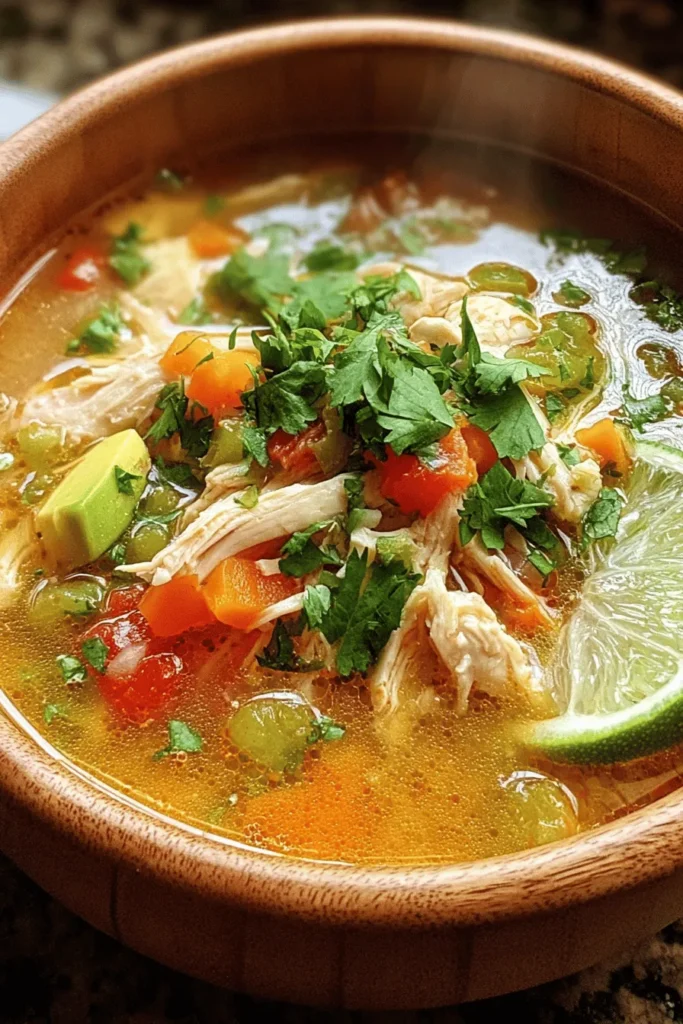 Discover the ultimate comfort food with this Cuban Chicken Soup recipe! Bursting with flavor, this dish combines tender chicken, vibrant vegetables, and aromatic spices for a heartwarming meal that warms the soul. Perfect for a cozy family dinner or a soothing dish on a chilly day, this soup is easy to make and sure to impress. Explore the delightful flavors of Cuba in every spoonful and bring a taste of the tropics to your kitchen!