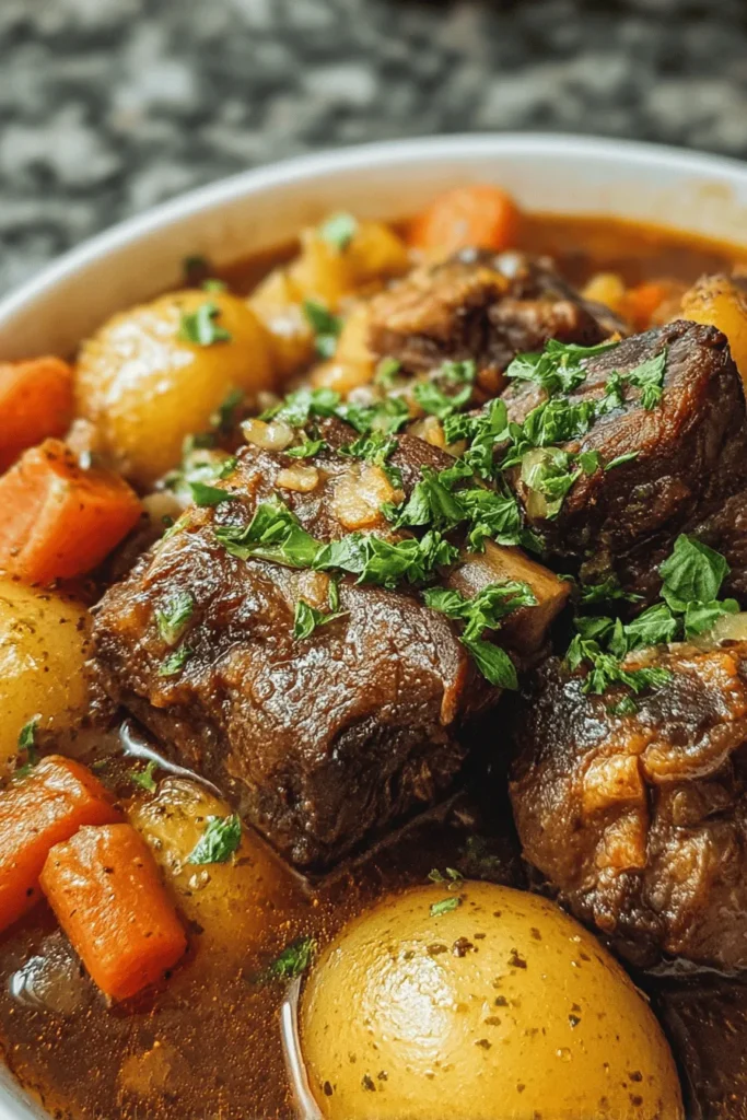 Indulge in the rich, savory goodness of our Oxtail Boil Delight. This hearty dish is perfect for cozy gatherings, featuring tender oxtails simmered with fresh herbs and spices for an unforgettable flavor experience. Each bite is a warm embrace of comforting taste that's sure to impress family and friends. Perfect for special occasions or a delicious family meal. Discover the step-by-step recipe and bring joy to your table!