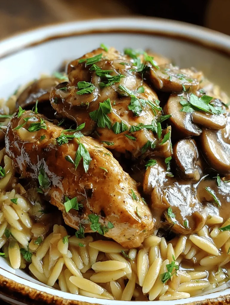 Discover the irresistible Chicken Marsala Orzo recipe that's perfect for a cozy dinner! This flavorful dish combines tender chicken, earthy mushrooms, and delicious orzo pasta, all simmered in a rich Marsala wine sauce. Quick to prepare and packed with taste, it’s an ideal weeknight meal that will impress your family and friends. Try this easy recipe today and elevate your dinner game with a delightful twist on a classic favorite!