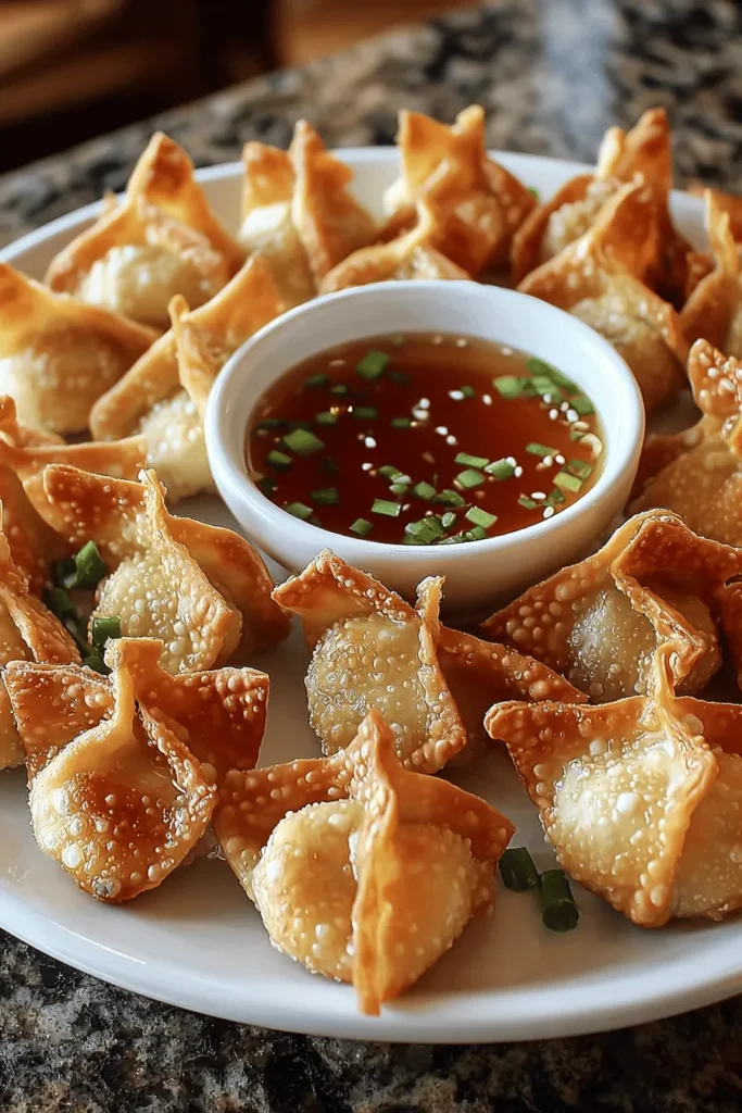Discover how to make savory chicken wontons with this easy and flavorful recipe! Perfect for appetizers or snacks, these crispy dumplings are filled with a delicious blend of tender chicken and aromatic spices. Whether you're hosting a party or enjoying a cozy night in, this simple dish will impress your family and friends. Follow our step-by-step guide for perfectly folded wontons that are sure to be a hit! Ideal for any occasion!