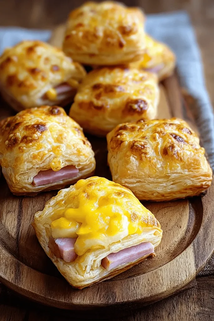 Indulge in these Cheesy Ham Delight Puffs, a deliciously savory treat perfect for any occasion! These flaky, golden puffs are filled with a mouthwatering combination of creamy cheese and flavorful ham, making them an irresistible snack for parties, gatherings, or game days. Easy to make and even easier to enjoy, these delightful bites are sure to impress your family and friends. Discover the recipe now and elevate your next event!