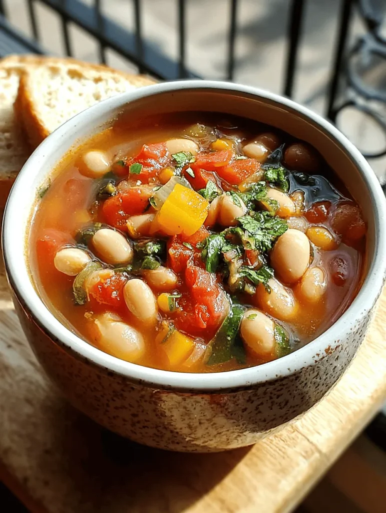 Indulge in the warmth and flavors of our Savory Mediterranean Bean Soup Delight! This easy-to-follow recipe combines hearty beans, fresh vegetables, and aromatic herbs for a comforting bowl that's perfect for any occasion. Packed with nutrition and rich in taste, it's an ideal choice for a cozy dinner or a meal prep favorite. Discover the secrets to making this delicious soup and bring a taste of the Mediterranean to your kitchen today!