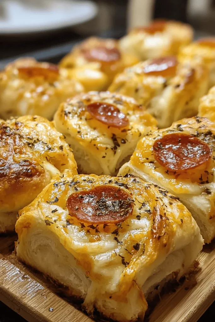 Uncover the mouthwatering world of pepperoni rolls - the ultimate cheesy delight! Perfect as a snack, appetizer, or even a meal, these tasty treats combine gooey cheese and savory pepperoni, all wrapped in fluffy dough. Ideal for parties, game day, or a cozy night in, pepperoni rolls are easy to make and even easier to enjoy. Dive into this irresistible recipe and savor the flavors that everyone will love!