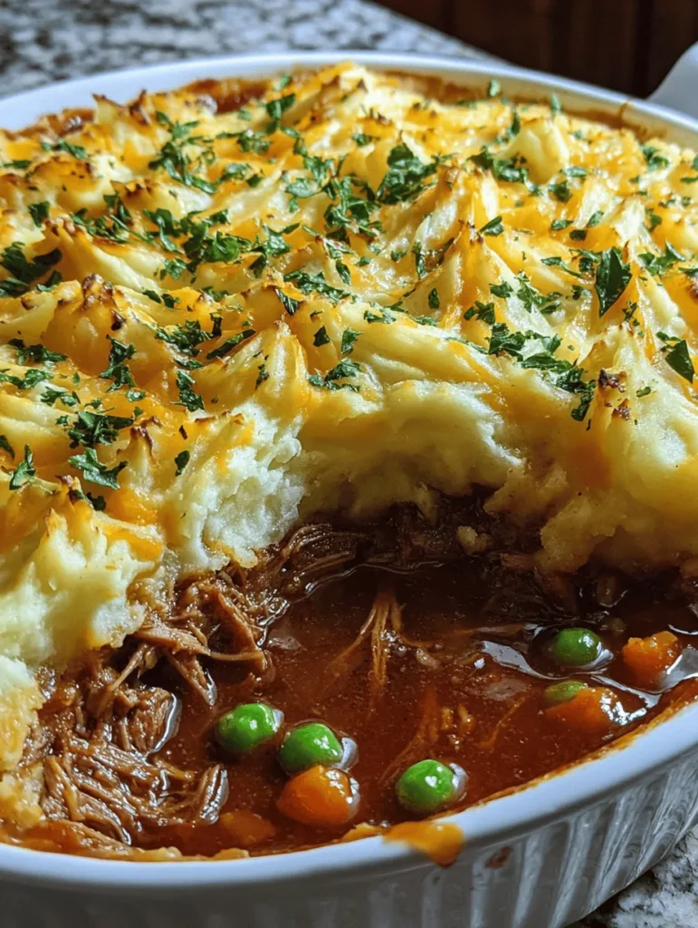 Indulge in the ultimate comfort food with this Pulled Pork Shepherd’s Pie! This delicious twist on a classic combines tender, flavorful pulled pork with creamy mashed potatoes and a medley of vegetables, creating a hearty dish that warms the heart. Perfect for family dinners or cozy nights in, this recipe is easy to make and sure to impress. Discover how to elevate your shepherd’s pie and bring joy to your table!