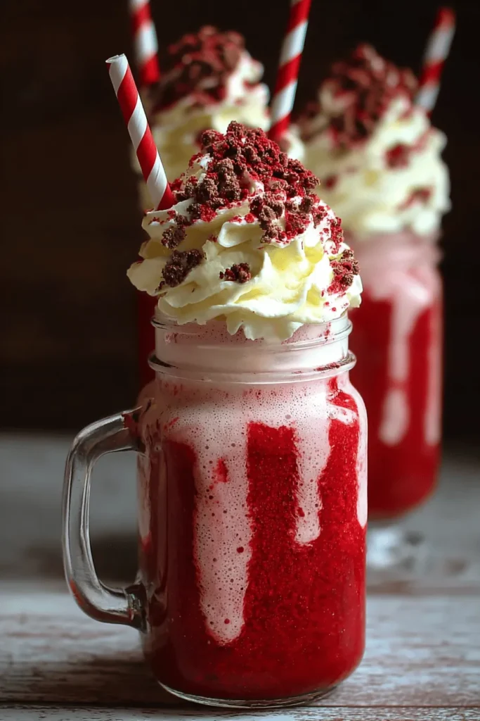 Satisfy your sweet cravings with this mouthwatering Red Velvet Milkshake recipe! Perfect for dessert lovers, this creamy and rich shake blends the iconic flavors of red velvet cake with vanilla ice cream and a hint of cocoa. Ideal for parties or a cozy night in, this treat is as visually stunning as it is delicious. Follow our easy steps to create a show-stopping drink that will impress friends and family alike. Dive into indulgence today!