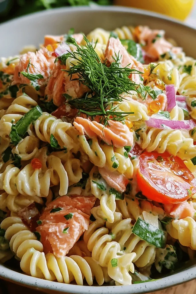 Indulge in a refreshing Smoked Salmon Delight Pasta Salad that’s perfect for any occasion! This easy-to-make dish combines al dente pasta, rich smoked salmon, fresh veggies, and a zesty dressing for a burst of flavor in every bite. It's not just a salad; it's a gourmet experience that's healthy, satisfying, and ideal for picnics, gatherings, or quick weeknight dinners. Pin this recipe and elevate your salad game today!