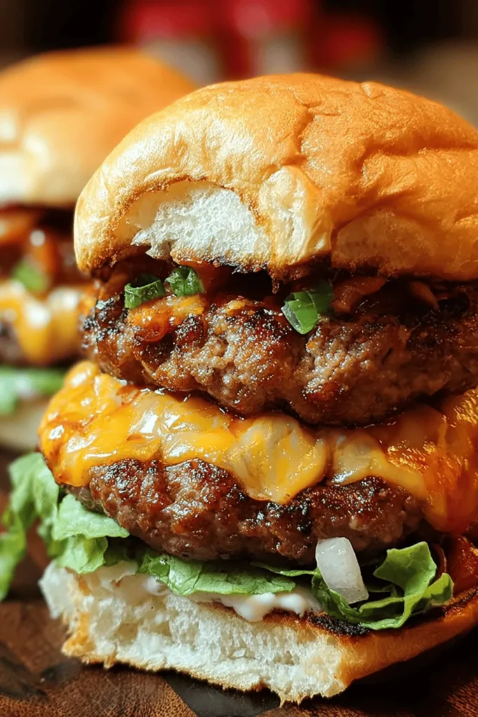 Discover the mouthwatering delight of Sausage Smash Burgers, a flavorful fusion that elevates your grilling game! This delicious recipe combines juicy sausage and beef for a unique taste experience that’s perfect for backyard barbecues or family dinners. Learn how to create these juicy smash burgers topped with melty cheese and your favorite condiments. Try this twist on a classic and impress your guests with every bite! Your taste buds will thank you!