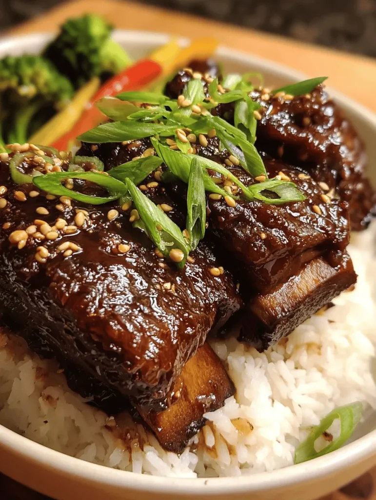 Indulge in the rich flavors of Caramelized Slow Roast Asian Beef Short Ribs! This mouthwatering recipe features tender, succulent beef short ribs slow-cooked to perfection with a blend of Asian spices and a sweet caramelized glaze. Perfect for a cozy family dinner or a standout dish at your next gathering, these short ribs are sure to impress. Discover how to make this culinary delight and elevate your cooking skills. Save for later!