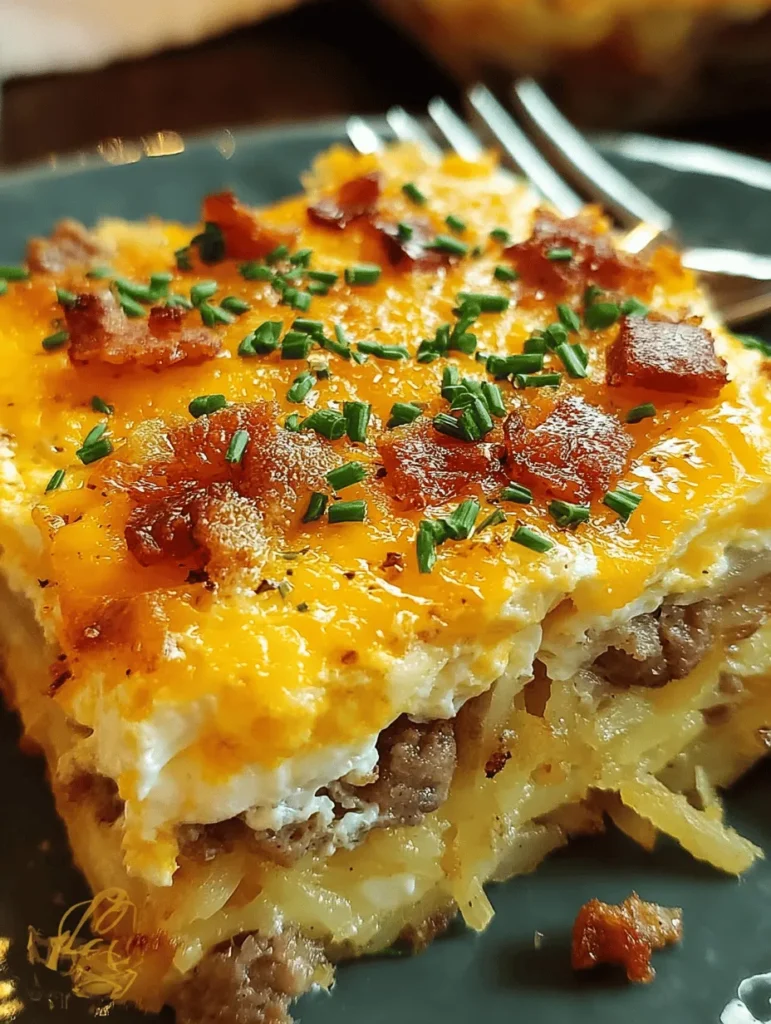 Discover the ultimate comfort food with this Sausage, Egg, Cream Cheese Hash Brown Casserole! Perfect for breakfast or brunch, this delicious dish combines savory sausage, creamy cream cheese, and crispy hash browns into a satisfying meal that everyone will love. Easy to prepare and packed with flavor, it’s perfect for feeding a crowd or enjoying during cozy weekends at home. Try this delightful recipe for a hearty start to your day!