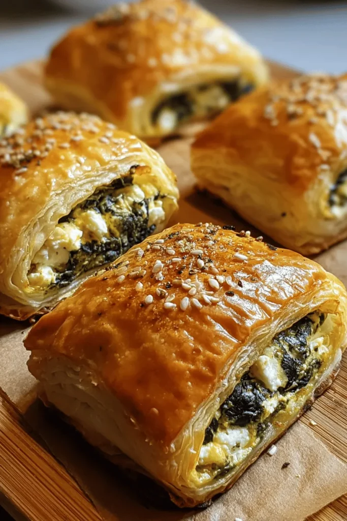 Elevate your appetizer game with this delicious Savory Spinach and Feta Stuffed Puff Pastry recipe! Perfect for parties or a cozy night in, these flaky pastries are filled with a creamy spinach and feta mixture that will delight your taste buds. Easy to make and bursting with flavor, they are sure to impress your guests. Try making them today and enjoy a delightful treat that pairs beautifully with any meal!