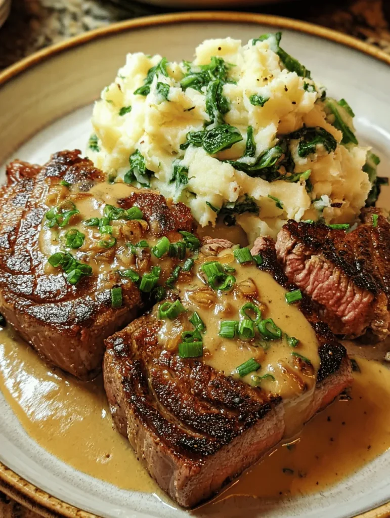 Discover the rich flavors of Gaelic Irish Steaks with a decadent whiskey cream sauce that elevates your dining experience. Pair it with traditional Colcannon, a comforting mix of creamy mashed potatoes and greens for a complete meal. Perfect for special occasions or a cozy dinner at home, this dish embodies the warmth of Irish cuisine. Explore this recipe and bring a taste of Ireland to your table with every bite.