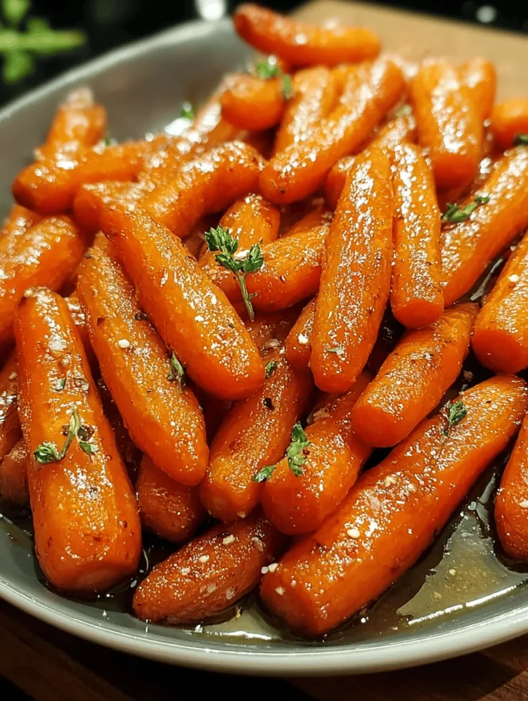 Elevate your dinner table with these Maple Glazed Roasted Carrots! This easy and delicious side dish combines sweet maple syrup with the natural sweetness of fresh carrots, making it a perfect complement to any meal. The roasting process enhances their flavor and creates a beautiful caramelized finish. Perfect for holidays or weeknight dinners, this recipe is simple to make and guaranteed to impress your family and friends. Try it today!