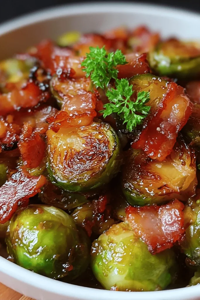 Discover the delightful fusion of flavors in Honey-Glazed Brussels Sprouts with Crispy Bacon. This recipe transforms the humble Brussels sprouts into a savory and sweet side dish that is perfect for any meal. The crispy bacon adds a rich crunch, while the honey glaze harmonizes the taste, making it a favorite for both kids and adults. Perfect for holiday dinners or weeknight meals, this dish is sure to impress. Try it today and elevate your culinary experience!