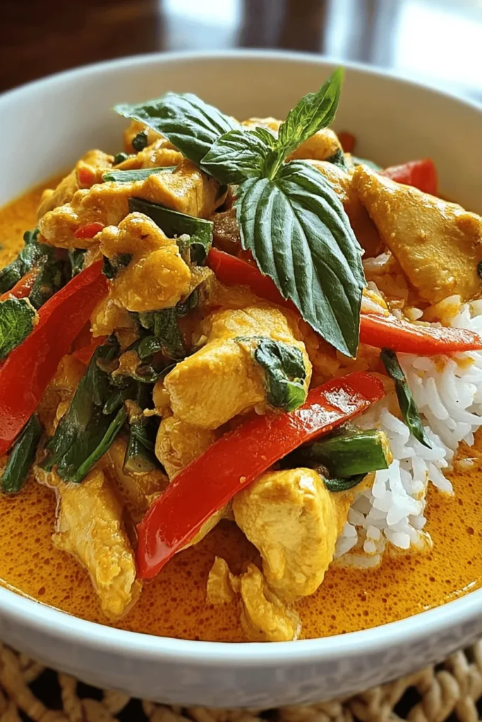 Discover the vibrant flavors of Thai cuisine with this delicious Panang Chicken Curry recipe. Rich, creamy, and perfectly spiced, this dish brings together tender chicken, aromatic herbs, and coconut milk for a mouthwatering experience. Perfect for a cozy dinner or a gathering with friends, this easy-to-follow recipe is sure to impress. Dive into the delicious journey of Thai cooking and savor every bite of this comforting curry. Try it today!