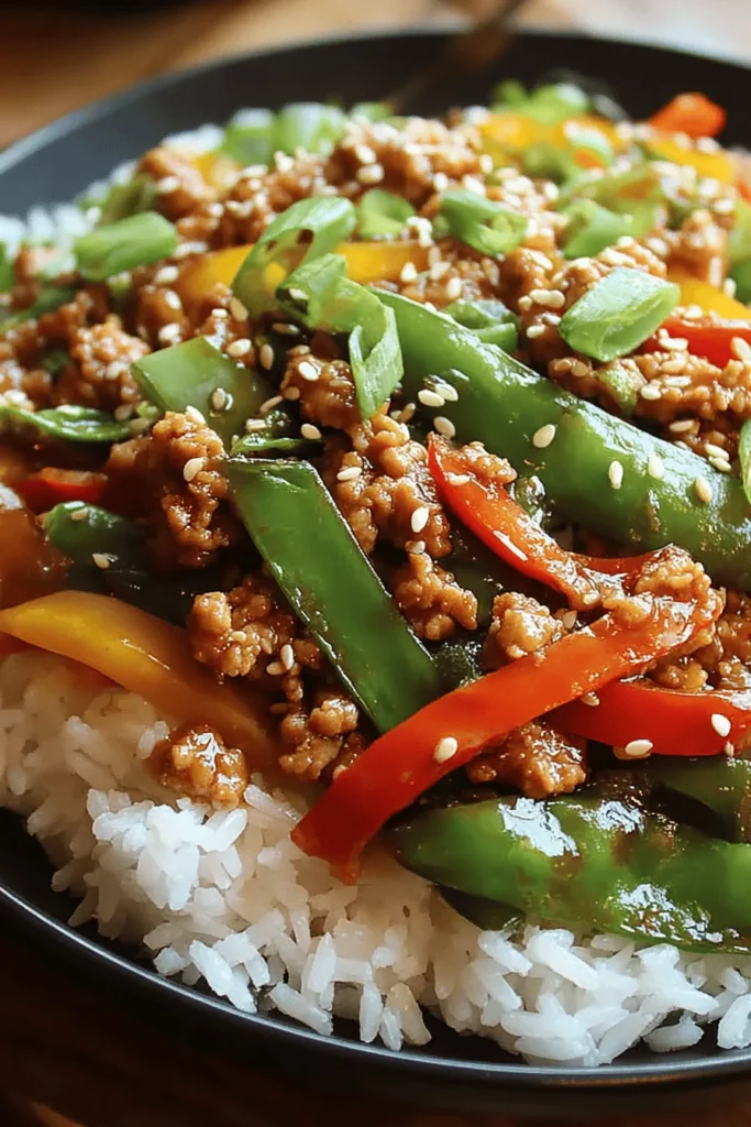 Looking for a quick and delicious meal? Try this Ground Turkey Teriyaki Stir Fry! Packed with savory flavors, this easy recipe combines lean ground turkey with fresh vegetables and a homemade teriyaki sauce for a healthy twist on a classic favorite. Perfect for busy weeknights, it's a one-pan dish that’s ready in just 30 minutes. Whether served over rice or noodles, this stir fry is sure to satisfy your cravings. Discover how to make it today!