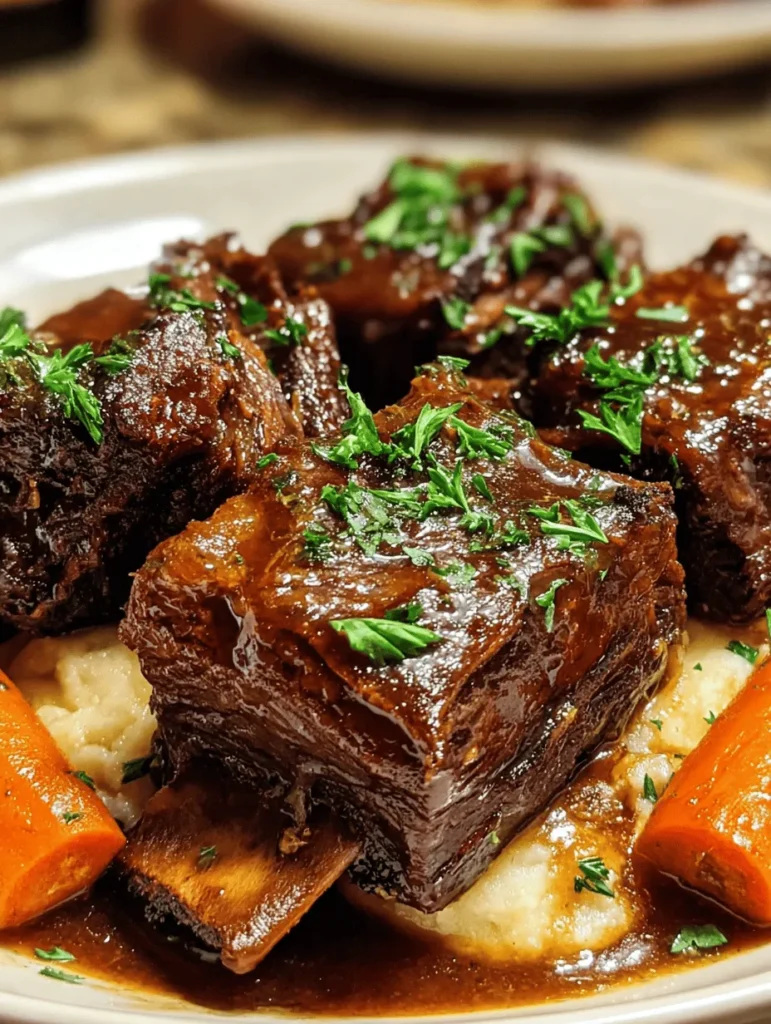 Indulge in the rich, savory taste of Irish Whiskey Braised Short Ribs! This mouthwatering dish combines tender, slow-cooked beef short ribs with a luscious whiskey-infused sauce, creating a delightful meal perfect for any occasion. With simple ingredients and an easy-to-follow recipe, you'll impress your family and friends with this comforting classic. Discover the joy of making this flavorful dish that warms the heart and pleases the palate!