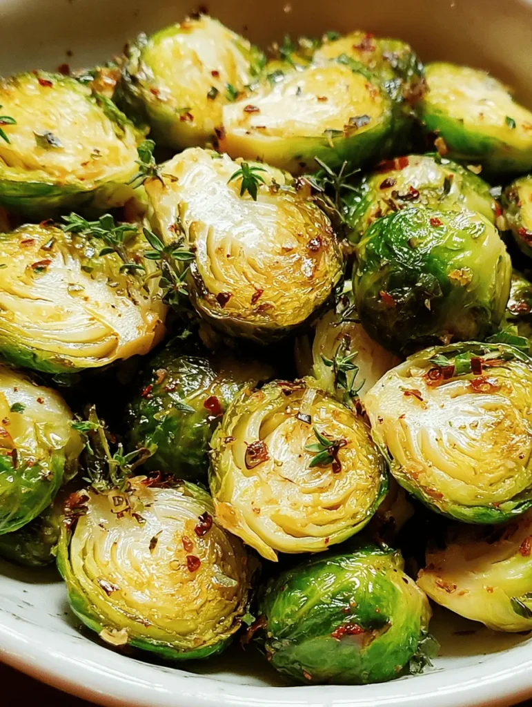 Discover the perfect side dish with our Lemon Garlic Roasted Brussels Sprouts recipe! These crispy, caramelized sprouts are tossed in zesty lemon and savory garlic, making them a flavorful addition to any meal. Whether you're hosting a dinner party or looking for a healthy everyday side, this simple recipe is sure to impress. Try it out for a delicious, nutritious boost to your plate that’s both vegan and gluten-free!