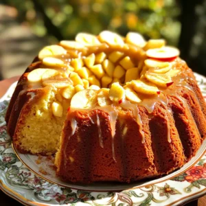 - 1 ½ cups all-purpose flour - 1 teaspoon baking powder - ½ teaspoon baking soda - ½ teaspoon salt - 1 teaspoon ground cinnamon - ½ teaspoon ground nutmeg - ½ cup unsalted butter, softened - 1 cup granulated sugar - 2 large eggs - ½ cup apple cider - 1 tablespoon vanilla extract - 1 cup finely diced apples (like Granny Smith or Honeycrisp) - For the glaze: - 1 cup powdered sugar - 2 tablespoons apple cider - 1 tablespoon milk - ¼ teaspoon cinnamon This recipe blends sweet apples and warm spices. The dry ingredients create a strong base for the cake. I use all-purpose flour for the best texture. Baking powder and baking soda help the cake rise well. A pinch of salt brings out the flavors. Ground cinnamon and nutmeg add that cozy fall taste. In the wet ingredients, I combine softened butter and sugar. This mix makes the cake light and sweet. Eggs bring richness and help bind the cake. Apple cider adds moisture and flavor. A touch of vanilla gives a warm aroma. The additional ingredients are where the magic happens. Finely diced apples add texture and sweetness. For the glaze, I mix powdered sugar, apple cider, and milk. A hint of cinnamon ties it all together. This glaze adds a nice finish to the cake. First, preheat your oven to 350°F (175°C). This step warms the oven for the best bake. While the oven heats, grease and flour your bundt pan or loaf pan. Greasing helps the cake come out easily. Flouring adds another layer of protection against sticking. In a medium bowl, mix the dry ingredients. Combine 1 ½ cups of flour, 1 teaspoon of baking powder, ½ teaspoon of baking soda, ½ teaspoon of salt, 1 teaspoon of cinnamon, and ½ teaspoon of nutmeg. Set this mix aside. In a large bowl, beat ½ cup of softened butter and 1 cup of sugar together. Use an electric mixer for about 3-4 minutes until the mix is light and fluffy. Next, add 2 large eggs one at a time. Mix well after each egg. Stir in ½ cup of apple cider and 1 tablespoon of vanilla extract. Now, slowly fold in your dry mix until just combined. Be careful not to overmix. This keeps the cake light and fluffy. Gently add 1 cup of finely diced apples. This gives the cake a nice texture and flavor. Pour the batter into your prepared pan. Smooth the top with a spatula. Bake in your preheated oven for about 50-60 minutes. Check for doneness by inserting a toothpick into the center. If it comes out clean, your cake is ready. Let the cake cool in the pan for about 15 minutes. This helps it firm up. After that, transfer it to a wire rack to cool completely. While the cake cools, prepare your glaze. In a bowl, whisk together 1 cup of powdered sugar, 2 tablespoons of apple cider, 1 tablespoon of milk, and ¼ teaspoon of cinnamon. Mix until smooth. You can adjust the thickness by adding more sugar or cider. Once the cake is cool, drizzle the glaze over the top evenly. Let it set for a few minutes before slicing. Enjoy this tasty treat! - Ensuring the cake rises properly: Use fresh baking powder and soda. They help the cake rise. Make sure your butter is soft, but not melted. This adds air to the batter. - Avoiding overmixing: Mix the batter until just combined. Overmixing makes the cake dense. Gently fold in the diced apples at the end. - Testing for doneness: Insert a toothpick into the center of the cake. If it comes out clean, your cake is done. If it has batter on it, bake for a few more minutes. - Adjusting glaze consistency: If your glaze is too thick, add a little more apple cider. If it’s too thin, add more powdered sugar. Aim for a pourable yet thick glaze. - Tips for an even glaze application: Drizzle the glaze in a back-and-forth motion over the cooled cake. This helps cover every slice. - Garnishing suggestions: Top the cake with thin apple slices for a fresh look. A sprinkle of cinnamon adds warmth and color. - Serving recommendations: Serve slices on a decorative plate. Pair it with a scoop of vanilla ice cream for a delightful treat. {{image_2}} You can make this cake even better! Try adding nuts like walnuts or pecans. They give a nice crunch and extra flavor. You can also mix in raisins or dried cranberries. Both add sweetness and chewiness. These little changes make each bite fun and tasty. Want a gluten-free cake? No problem! Just swap the all-purpose flour for a gluten-free blend. Many stores offer these blends. They work well in most recipes. Be sure to check the package for the right amount. This way, everyone can enjoy a slice! If you need a dairy-free cake, it's easy to adjust. Use dairy-free butter and choose a milk alternative, like almond or oat milk. This keeps the cake moist and delicious without dairy. You won’t miss the butter or milk in this treat. It still tastes amazing! You can keep your Apple Cider Pound Cake at room temperature. Wrap it in plastic wrap. Place it in an airtight container. This keeps it fresh for up to three days. Avoid direct sunlight. If your kitchen is warm, consider refrigerating it. Refrigeration helps the cake last longer. Keep the cake in an airtight container. It can stay fresh for about a week. Just remember, the fridge can dry it out. So, eat it within a week for the best taste. Freezing is a great option if you want to save some cake. First, let the cake cool completely. Wrap it tightly in plastic wrap. Then, place it in a freezer-safe bag. You can freeze it for up to three months. When you’re ready to enjoy it, take it out of the freezer. Place it in the fridge overnight to thaw. If you need it fast, leave it at room temperature for a few hours. Your Apple Cider Pound Cake lasts about three days at room temp. In the fridge, it can last about a week. If you freeze it, it lasts for three months. Look for signs of spoilage. If the cake smells bad or has mold, throw it away. A dry texture can also mean it's time to toss it. Always check before enjoying your tasty treat! To check if the cake is done, use these signs: - The cake is golden brown on top. - A toothpick inserted in the center comes out clean. - The cake pulls away from the sides of the pan. You can test for doneness by inserting a toothpick in the center. If it comes out clean, your cake is ready. If there is batter on the toothpick, bake it a little longer. Yes, you can use different types of apples in this recipe. I recommend these apple varieties: - Granny Smith: They add a nice tartness. - Honeycrisp: They are sweet and juicy. - Fuji: They bring a firm texture and sweetness. Feel free to mix different apples for added flavor. Each type will give a unique taste to your cake. You can make this cake ahead of time with these tips: - Bake the cake and let it cool completely. - Wrap it tightly in plastic wrap or foil. - Store it at room temperature for up to three days. If you want to keep it longer, you can freeze it. Just thaw it overnight in the fridge before serving. This cake pairs well with many sides and drinks: - A scoop of vanilla ice cream. - Whipped cream on top. - A hot cup of spiced cider. - A drizzle of caramel sauce. These options will enhance the flavors of the cake and create a warm, cozy experience. This blog post shared a simple and fun way to make Apple Cider Pound Cake. We covered the key ingredients, step-by-step instructions, and helpful tips. You learned about flavor variations and storage options to keep your cake fresh. Finally, I answered common questions you might have. With these steps, you can enjoy a delicious cake for any occasion. Now, grab your ingredients and start baking! You will love the results.