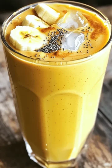 - 1 ripe banana - 2 tablespoons natural peanut butter - 1 cup unsweetened almond milk (or any milk of choice) - 1 scoop vanilla protein powder (plant-based or whey) - 1 tablespoon chia seeds - 1 teaspoon honey (optional for sweetness) - A pinch of cinnamon - Ice cubes (optional, for a thicker texture) Gather these simple items before you start. A ripe banana gives natural sweetness and creaminess. Use two tablespoons of natural peanut butter for a rich flavor. Almond milk is my go-to, but any milk you love works great. The protein powder adds a boost of nutrition. Choose vanilla to match the banana. Chia seeds are tiny but mighty. They add fiber and help keep you full. If you like it sweeter, add honey, but it’s not a must. A pinch of cinnamon brings warmth and depth to this drink. For a thicker texture, toss in some ice cubes. This smoothie is flexible, so feel free to mix and match based on your taste. Now, let's blend it all together! 1. Start by peeling the ripe banana. Break it into small chunks. 2. In a blender, combine the banana chunks, natural peanut butter, almond milk, protein powder, chia seeds, and a pinch of cinnamon. 3. If you like a colder and thicker smoothie, add some ice cubes. 1. Blend all the ingredients on high speed. Keep blending until you have a smooth and creamy mix. 2. Stop the blender and taste your smoothie. If you want it sweeter, add honey. Blend again for a few seconds to mix. 1. Pour the smoothie into a tall glass. Enjoy it right away for the best taste and creaminess. 2. For a fun twist, you can top it with extra chia seeds or banana slices. This makes it look pretty too! To get the perfect texture, use a ripe banana. A ripe banana makes the smoothie creamy. Add ice cubes if you want it thicker. If you prefer a smoother drink, blend longer. Scrape the sides of the blender to mix all the ingredients well. This ensures a silky-smooth result. If your smoothie tastes too bland, add honey or more banana. Start with a teaspoon of honey. Blend and taste again. You can always add more honey if needed. This way, you control the sweetness to match your taste. Remember, ripe bananas also add natural sweetness. Use a high-speed blender for the best results. A strong blender breaks down the ingredients quickly. If you have a less powerful blender, blend in stages. Start with the liquids first, then add the solids. This helps everything mix better. Make sure your blender is clean for the best flavor. {{image_2}} You can switch the peanut butter for other nut butters. Almond butter offers a nutty taste. Cashew butter is creamy and sweet. Sunflower seed butter is a great choice for allergies. Each nut butter brings its own flavor and health benefits. Experiment to find your favorite. You can add many fruits to the smoothie. Frozen berries add sweetness and color. Spinach or kale boosts nutrition without changing the taste. Try mango for a tropical twist. Each fruit adds vitamins and makes the smoothie fun. Mix and match to discover new flavors. Choosing the right protein powder is key. Plant-based powders are great for vegan diets. Whey protein is popular for muscle recovery. Look for flavors that match your taste, like chocolate or vanilla. The right powder can enhance the smoothie’s flavor and nutrition. Test different types to see what you prefer. Store any leftover smoothie in an airtight container. You want to keep it fresh. Place it in the fridge right after making it. It will stay good for about one day. When you are ready to drink it again, shake or stir well. This helps mix any settled ingredients. You can freeze your smoothie for later. Pour it into ice cube trays or freezer-safe bags. This way, you can grab a portion whenever you want. To use, thaw the smoothie overnight in the fridge. You can also blend it again for a fresh taste. In the fridge, your smoothie lasts about 24 hours. In the freezer, it can last up to three months. Just remember, the sooner you drink it, the better the taste and texture will be! Yes, this smoothie is gluten-free. All the ingredients listed are naturally free from gluten. The peanut butter, banana, almond milk, protein powder, chia seeds, and honey do not contain gluten. Always check labels if you use store-bought items to confirm they are gluten-free. Absolutely! To make this smoothie vegan, simply use plant-based protein powder. Ensure your peanut butter is also free from animal products. Replace honey with maple syrup or agave nectar for sweetness. All other ingredients are already vegan-friendly. This smoothie offers many health benefits. It provides protein from the peanut butter and protein powder, which helps build muscle. Bananas add potassium, good for heart health. Chia seeds are packed with fiber, aiding digestion. Almond milk is low in calories and rich in vitamins. Yes, you can use various milk types. Cow’s milk will add creaminess and protein. Soy milk is a great option for extra protein. Coconut milk gives a tropical flavor. Each milk option changes the taste and texture slightly, so choose what you enjoy best. This smoothie recipe combines simple ingredients for great taste and nutrition. You learned step-by-step how to prepare it and tips for perfect texture. Variations let you customize your drink to fit your taste. Remember to store leftovers properly for later enjoyment. Smoothies can be healthy and fun. Try new mixtures to find what you love best. Keep experimenting and enjoy your delicious creations!