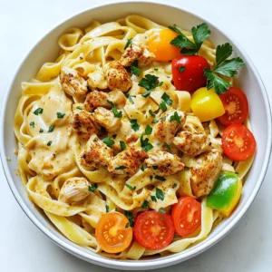 To make this dish, gather these key items: - 2 boneless, skinless chicken breasts, diced - 2 tablespoons Cajun seasoning - 2 tablespoons olive oil - 1 medium onion, chopped - 3 cloves garlic, minced - 1 bell pepper (any color), diced - 1 cup cherry tomatoes, halved - 4 cups chicken broth - 8 ounces fettuccine or penne pasta - 1 cup heavy cream - 1 cup grated Parmesan cheese - Salt and pepper to taste - Fresh parsley, chopped (for garnish) Each ingredient plays a role. The chicken brings protein, while Cajun seasoning adds spice. Olive oil helps cook the chicken and veggies. Onions, garlic, and bell peppers provide flavor. Cherry tomatoes add sweetness, and the broth creates a base. The pasta soaks up the sauce, making every bite tasty. Cream and Parmesan make the dish rich and creamy. You can add these items for extra taste: - 1 teaspoon smoked paprika - 1 tablespoon lemon juice - 1/2 cup spinach or kale Smoked paprika gives a deeper flavor. Lemon juice adds brightness to the dish. Spinach or kale boosts nutrition and color. Feel free to mix and match these options to suit your taste. If you run out of something or want to try new flavors, consider these swaps: - Use shrimp or sausage instead of chicken for a different protein. - Swap heavy cream with coconut milk for a lighter option. - Choose vegetable broth for a vegetarian version. These substitutions keep the dish delicious while allowing for creativity. Don't be afraid to experiment! To start, take your chicken breasts and dice them into small pieces. Next, sprinkle the Cajun seasoning over the chicken. Make sure every piece is covered well. Heat the olive oil in a large pot over medium heat. Once hot, add the seasoned chicken. Cook it for about 5 to 7 minutes. You want it browned and cooked all the way through. Once done, remove the chicken from the pot and set it aside. Now, it’s time for the veggies! In the same pot, add the chopped onion, minced garlic, and diced bell pepper. Sauté these for about 3 to 4 minutes. You want them soft and fragrant. After that, toss in the halved cherry tomatoes. Let them cook for another 2 minutes until they start to break down. Once your veggies are ready, it’s pasta time! Pour in the chicken broth and bring it to a boil. When it starts to bubble, add the fettuccine or penne pasta. Stir occasionally as it cooks. Follow the package instructions for the right cooking time until the pasta is al dente. This usually takes around 8 to 10 minutes. Once cooked, lower the heat and add the chicken back into the pot. Now for the best part—the sauce! Stir in the heavy cream and grated Parmesan cheese. Mix everything together until the cheese melts and the sauce looks creamy. If it’s too thick, you can add a bit more chicken broth to get just the right consistency. Taste and season with salt and pepper as needed. After mixing, let the dish sit off the heat for a couple of minutes. This lets it thicken up just a bit. Before serving, sprinkle some fresh parsley on top for a pop of color. To get that perfect creamy sauce, start with heavy cream. It adds richness. Stir the cream in slowly after cooking your chicken and veggies. Mix in the Parmesan cheese next. This cheese melts well and adds flavor. If the sauce is too thick, add more chicken broth. This helps you reach the right consistency. You can use many types of pasta for this dish. Fettuccine works great, but penne is also good. Other options include spaghetti or even gluten-free pasta. Just keep an eye on the cooking time. Different pasta shapes may need extra or less time to cook. Follow the package instructions for best results. Adjust the spice level to fit your taste. If you like it mild, use less Cajun seasoning. For a kick, add more! You can also mix in some red pepper flakes for heat. Fresh herbs like basil or cilantro can boost flavor too. A squeeze of lemon juice can brighten up the dish. {{image_2}} You can make this dish vegetarian by swapping chicken for plant-based options. Use diced mushrooms or firm tofu for protein. Both options soak up the Cajun flavor well. You can also use chickpeas for a great crunch and added protein. Keep the Cajun seasoning to give it that kick. Use vegetable broth instead of chicken broth to keep it rich. Seafood can add a nice twist to this dish. Shrimp works great with this creamy sauce. Just add it to the pot after the veggies are softened. Cook the shrimp until they turn pink, about 3-4 minutes. Scallops or crab meat also pair well. Just be careful not to overcook them. They can become tough if you cook them for too long. You can boost nutrition by adding more veggies. Spinach or kale adds color and health benefits. Add them at the end, just before you mix in the cream. This way, they stay bright and fresh. You can also add zucchini or broccoli for crunch. Just chop them small so they cook quickly. Try to make it colorful; it makes the dish more fun! To keep your creamy Cajun chicken pasta fresh, store it in an airtight container. Let the pasta cool to room temperature before sealing. Place the container in the fridge. This way, the flavors stay strong. You can enjoy your leftovers for up to three days. Just remember to label the container with the date. When it's time to eat your leftovers, reheat them gently. Use a microwave-safe dish or a skillet on low heat. Add a splash of chicken broth or cream to keep it creamy. Stir often to heat evenly. This will help prevent the pasta from drying out. Heat until warm but not boiling. If you want to save some for later, freezing works great! First, let the pasta cool down completely. Then, portion it into freezer-safe bags or containers. Remove as much air as possible. This helps prevent freezer burn. You can freeze it for up to three months. When you're ready to enjoy, thaw in the fridge overnight and reheat as mentioned above. Yes, you can make this recipe gluten-free. Use gluten-free pasta instead of regular pasta. Many brands offer gluten-free options that work well in this dish. Just make sure to check the cooking time, as it may differ from traditional pasta. If you want a lighter option, use half-and-half or whole milk. You can also use coconut milk for a dairy-free version. For a thicker sauce, blend silken tofu with a bit of broth. This keeps the creaminess while being healthier. Leftovers can last for about 3-4 days in the fridge. Store them in an airtight container to keep them fresh. When you are ready to eat, just reheat on the stove or in the microwave. Make sure to stir well to heat evenly. In this post, I covered the key ingredients, steps, and tips for making creamy Cajun chicken pasta. You learned how to prep chicken and veggies, cook pasta in one pot, and create a rich sauce. Remember, you can adjust spice levels and try variations with seafood or extra veggies. Store any leftovers properly and use the reheating tips for the best flavor. Enjoy your meal, and feel free to get creative with new twists!
