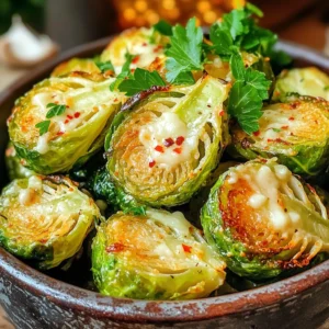 - 1 lb Brussels sprouts - 3 tablespoons olive oil - 4 cloves garlic - ½ cup grated Parmesan cheese - 1 teaspoon garlic powder - ½ teaspoon red pepper flakes (optional) - Salt and pepper to taste - Fresh parsley for garnish Gathering the right ingredients is key to making Air Fryer Garlic Parmesan Brussels sprouts. Start with fresh Brussels sprouts, about 1 pound. Trim the ends and slice them in half. This helps them cook evenly. Next, you’ll need 3 tablespoons of olive oil. This oil gives the sprouts a nice crisp and flavor. You will also want 4 cloves of garlic, minced finely. Garlic adds a rich, savory taste. For that cheesy goodness, grab ½ cup of grated Parmesan cheese. This cheese melts beautifully and creates a delicious crust. For seasoning, you’ll need 1 teaspoon of garlic powder. This extra boost of garlic flavor is a must! If you like some heat, add ½ teaspoon of red pepper flakes. Adjust salt and pepper to your taste. Finally, don’t forget fresh parsley. Chop some up to sprinkle on top. It adds a nice pop of color and freshness to your dish. With these ingredients, you’ll create a tasty and healthy side dish that everyone will love! - First, preheat your air fryer to 375°F (190°C). This step is key for crispy sprouts. - Next, take 1 lb of Brussels sprouts. Trim the ends and halve them. This helps them cook evenly. - In a large bowl, add the halved Brussels sprouts. - Pour in 3 tablespoons of olive oil. - Then, add 4 minced garlic cloves, 1 teaspoon of garlic powder, and ½ teaspoon of red pepper flakes if you like some heat. - Season with salt and pepper to taste. - Toss everything together until the sprouts are well coated. - Place Brussels sprouts in the air fryer basket in a single layer. This ensures they cook well. - Air fry for about 12-15 minutes at 375°F. - Shake the basket halfway through to ensure even cooking. They should turn golden and crispy. - Once done, remove the sprouts and sprinkle ½ cup of grated Parmesan cheese on top. - Toss gently to let the cheese melt and stick to the sprouts. To get the best results, place your Brussels sprouts in a single layer. This helps them cook evenly and get crispy. If you pile them up, some may not cook right. If you want extra crunch, adjust the cooking time. Start with 12 minutes, then check. If you like them crispier, add a few more minutes. Just keep an eye on them to avoid burning. You can boost the flavor by adding extra seasonings. Try smoked paprika or lemon zest for a fresh twist. For the cheese, use a good quality Parmesan. Grated Parmesan melts well and adds a rich taste. If you want something sharper, try aged Parmesan. It adds a nice depth to the dish. You can also mix in some pecorino for a different flavor. {{image_2}} You can switch up the flavor of your Brussels sprouts. Try adding spices like paprika or cumin. Fresh herbs like thyme or rosemary also work well. If you want a smoky taste, add some smoked paprika. You can even mix in crispy bacon bits. Bacon adds a nice salty crunch. Feel free to toss in other veggies too. Carrots or bell peppers can add color and sweetness. Just remember to cut them to a similar size for even cooking. If you're looking for a vegan option, there are great cheese substitutes. Nutritional yeast gives a cheesy flavor without dairy. You can also use vegan Parmesan cheese. Check the label to ensure it fits your diet. For a creamy touch, you can drizzle a vegan dressing after cooking. This keeps your dish rich and flavorful without dairy. Enjoy these tasty options that fit your needs! To keep your Brussels sprouts fresh, use airtight containers. Glass or plastic containers work well. Store the leftovers in the fridge. They stay good for up to three days. After that, the taste and texture may change. To reheat your Brussels sprouts, use the air fryer again. Set it to 350°F (175°C). Heat for about 5 minutes. This keeps them crispy. You can also use the oven. Just spread them out on a baking sheet and heat for 10 minutes. Avoid the microwave. It can make them soggy. To make your Brussels sprouts crispy, follow these steps: - Use fresh Brussels sprouts and trim them well. - Halve them to expose more surface area. - Toss them with enough olive oil. - Keep them in a single layer in the air fryer. - Shake the basket halfway through cooking. This method helps them cook evenly, leading to a nice, crispy texture. Yes, you can prepare Brussels sprouts ahead of time. Follow these tips: - Toss them with olive oil and seasonings. - Store them in an airtight container in the fridge. - Cook them in the air fryer right before serving. Cooking them fresh keeps them crispy and tasty. Pair these Brussels sprouts with a variety of dishes: - Serve them with grilled chicken or fish for protein. - Add them to a salad for extra crunch. - They complement pasta dishes nicely. - Use them as a side for any holiday meal. These sprouts add flavor and texture to many plates. In this post, I covered how to make Air Fryer Garlic Parmesan Brussels sprouts. We explored the main ingredients, steps for preparation, and cooking tips for achieving a crispy finish. Remember, customizing with different flavors can take this dish to new heights. Whether you choose to add bacon or make it vegan, the options are endless. Store leftovers properly and follow reheating tips for the best taste. Enjoy this healthy side dish that is easy to prepare and always delicious.