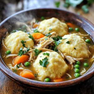 - 1.5 lbs boneless, skinless chicken thighs - 2 cups carrots, sliced - 1 cup celery, chopped - 1 small onion, diced - 4 cloves garlic, minced - 1 teaspoon dried thyme - 1 teaspoon dried rosemary - 1 bay leaf The main ingredients make this dish hearty and flavorful. Chicken thighs give a rich taste. They stay moist during cooking. The veggies add color and crunch. Carrots, celery, and onion work well together. Garlic gives a nice kick, too. Thyme and rosemary bring an earthy flavor. The bay leaf adds depth to the broth. - 4 cups low-sodium chicken broth - 2 cups biscuit dough (store-bought or homemade) - 2 cups frozen peas - Salt and pepper to taste - Fresh parsley for garnish The chicken broth is key for a tasty base. It keeps everything moist. You can use low-sodium broth to control salt. Biscuit dough forms the dumplings; they puff up nicely. Frozen peas add a pop of color and sweetness. Season with salt and pepper for balance. Fresh parsley makes a great garnish, too. It brightens up the dish and looks pretty! Start by layering the ingredients in the slow cooker. Place 1.5 lbs of boneless, skinless chicken thighs at the bottom. Pour in 4 cups of low-sodium chicken broth. Next, add 2 cups of sliced carrots, 1 cup of chopped celery, 1 small diced onion, and 4 cloves of minced garlic. This mix makes a tasty base. Now, we need to add flavor. Sprinkle 1 teaspoon of dried thyme and 1 teaspoon of dried rosemary over the top. Toss in 1 bay leaf. Season with salt and pepper to taste. These spices will give your dish a rich aroma. Cover the slow cooker. Cook on low for 6 hours or high for 3 hours. The chicken will be tender and easy to shred. After cooking, remove the chicken. Use two forks to shred it into bite-sized pieces. Discard the bay leaf, as we don’t want that in our meal. Return the shredded chicken to the cooker. Stir in 2 cups of frozen peas. This adds a sweet pop of color and flavor. Now, it's time for the dumplings. Take 2 cups of biscuit dough and break it into small pieces. You can use store-bought or homemade dough. Drop these pieces on top of the broth mixture in the slow cooker. Cover and cook on high for an additional hour. This step makes the dumplings fluffy and tender. Before serving, stir gently. This mixes the dumplings and chicken together. It’s ready to enjoy! How to ensure flavorful broth To make a rich broth, use low-sodium chicken broth. It adds depth without too much salt. Add garlic, onion, and herbs like thyme and rosemary for extra flavor. The longer you cook the broth, the more it develops. If you have time, let it simmer longer for deeper taste. Best practices for dumpling texture For fluffy dumplings, do not over-mix the dough. Just combine until moist. Drop spoonfuls gently onto the broth. Keep the lid closed while cooking to trap steam. This helps the dumplings rise and stay soft. Let them cook until they are light and fluffy. Using prepped ingredients To cut down on prep time, use pre-chopped veggies. Many stores offer fresh or frozen options. You can also buy ready-made biscuit dough for the dumplings. This saves time and effort, making the dish easier to prepare on busy days. Storing leftovers for future recipes If you have leftovers, store them in an airtight container. They can last in the fridge for 3-4 days. You can also freeze them for up to 3 months. Just make sure to separate the dumplings, as they can get soggy when thawed. {{image_2}} You can switch chicken thighs for chicken breast. Chicken breast is leaner and cooks well. Just keep in mind, it may dry out more easily. For veggies, you can try different options. Zucchini, bell peppers, or even green beans work well. They add color and flavor. Feel free to mix and match based on what you have at home. You can choose between homemade or store-bought biscuit dough. Homemade dough can taste fresher, but store-bought saves time. If you’re in a hurry, store-bought is a great choice. If you need gluten-free dumplings, look for gluten-free biscuit mixes. Many brands offer tasty options. Just follow the package directions for the best results. Enjoy your meal just the way you like it! After making slow cooker chicken dumplings, you may have leftovers. Store them safely to enjoy later. - Storing leftovers in the refrigerator: Let the chicken dumplings cool to room temperature. Place them in an airtight container. They stay fresh in the fridge for about 3-4 days. - Freezing chicken and dumplings: You can freeze leftovers too! Use freezer-safe containers or bags. Make sure to remove as much air as possible. They can last up to 3 months in the freezer. Just label the bags with the date. When you're ready to enjoy your chicken dumplings again, reheating correctly is key. - Best practices for reheating without losing texture: For the best taste, thaw frozen dumplings in the fridge overnight. Reheat them gently. This helps keep the dumplings fluffy and the chicken tender. - Microwave vs. stovetop methods: You can use either method. For the microwave, place the dumplings in a bowl. Cover with a damp paper towel. Heat in short bursts, checking often. For stovetop, use a pot with a splash of broth. Heat on low, stirring gently until warmed through. How long do leftovers of slow cooker chicken dumplings last? Leftovers can stay fresh in the fridge for about 3 to 4 days. Store them in an airtight container. To enjoy them later, reheat gently. Can I use frozen chicken for this recipe? Yes, you can use frozen chicken. Just add an extra hour to the cooking time. Make sure the chicken reaches a safe temperature of 165°F. What can I serve with chicken dumplings? You can serve chicken dumplings with crusty bread or a fresh salad. Both options add great texture and flavor. Try a simple green salad with a light vinaigrette. How to adjust the recipe for smaller servings? To make smaller servings, cut the recipe in half. Use 0.75 lbs of chicken and adjust the broth and veggies accordingly. This way, you still enjoy the full flavor without leftovers. This blog post shared the ingredients and steps for making slow cooker chicken dumplings. You learned about the main ingredients, cooking process, and essential tips. I emphasized the importance of using fresh ingredients and proper storage. In the end, slow cooker chicken dumplings are easy, filling, and a family favorite. Try different ingredients to suit your taste. Enjoy this comforting dish tonight!