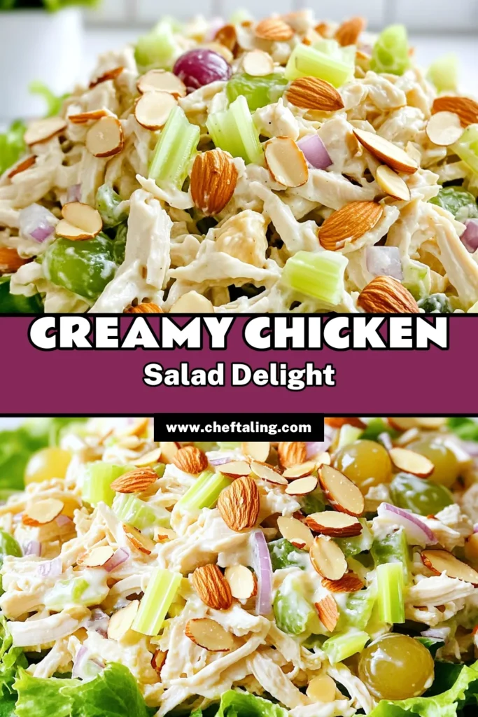 Discover the ultimate Chicken Salad Recipe Crockpot that's perfect for any occasion! This Lighter Chicken Salad features tender White Meat Chicken Salad made with shredded cooked chicken for salads, giving you a creamy, delicious treat. Want a quick, healthy meal? Try this easy recipe with fresh ingredients. Make it today and enjoy it in sandwiches or on a bed of lettuce! Save this recipe for later! #ChickenSalad #HealthyRecipes #EasyMeals #CrockpotRecipes