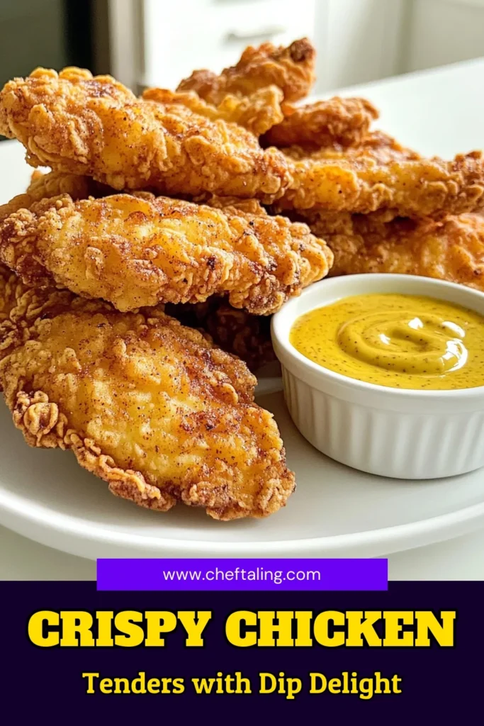 Savor the crunch of homemade Crispy Buttermilk Fried Chicken Tenders paired with a delicious Sweet Honey Mustard Dip! This easy recipe walks you through marinating, dredging, and frying tender chicken to golden perfection, perfect for your next gathering or cozy dinner. Don't miss out on impressing your family and friends—click through for the full recipe and get ready to indulge! #FriedChicken #ChickenTenders #ButtermilkChicken #RecipeOfTheDay