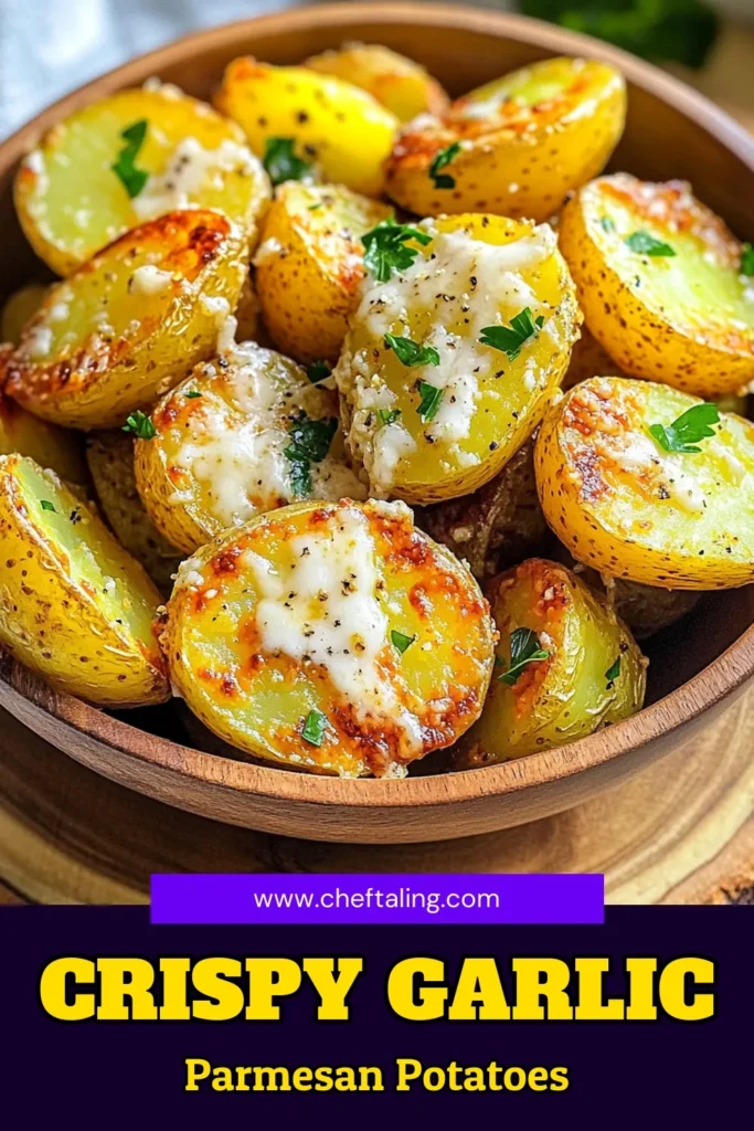 Elevate your side dish game with these Air Fryer Garlic Parmesan Potatoes! Crispy on the outside and bursting with flavorful garlic and Parmesan, this easy recipe uses simple ingredients and requires just 30 minutes to prepare. Perfect for any occasion, your family will love these addictive potatoes. Click to explore this quick and delicious recipe and transform your meals today! #AirFryerRecipes #GarlicParmesan #PotatoLovers #EasyCooking