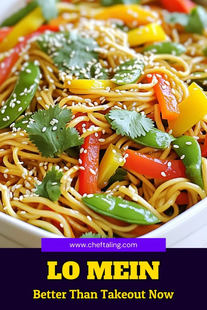 Looking for a delicious and quick meal? Try this Better Than Takeout Lo Mein! This scrumptious dish combines fresh vegetables, flavorful sauces, and tender noodles, making it a perfect weeknight dinner. With just 20 minutes of prep time, you can enjoy a satisfying meal that rivals your favorite takeout. Click through for the full recipe and make dinner a breeze tonight! #LoMein #BetterThanTakeout #QuickMeals #EasyRecipes