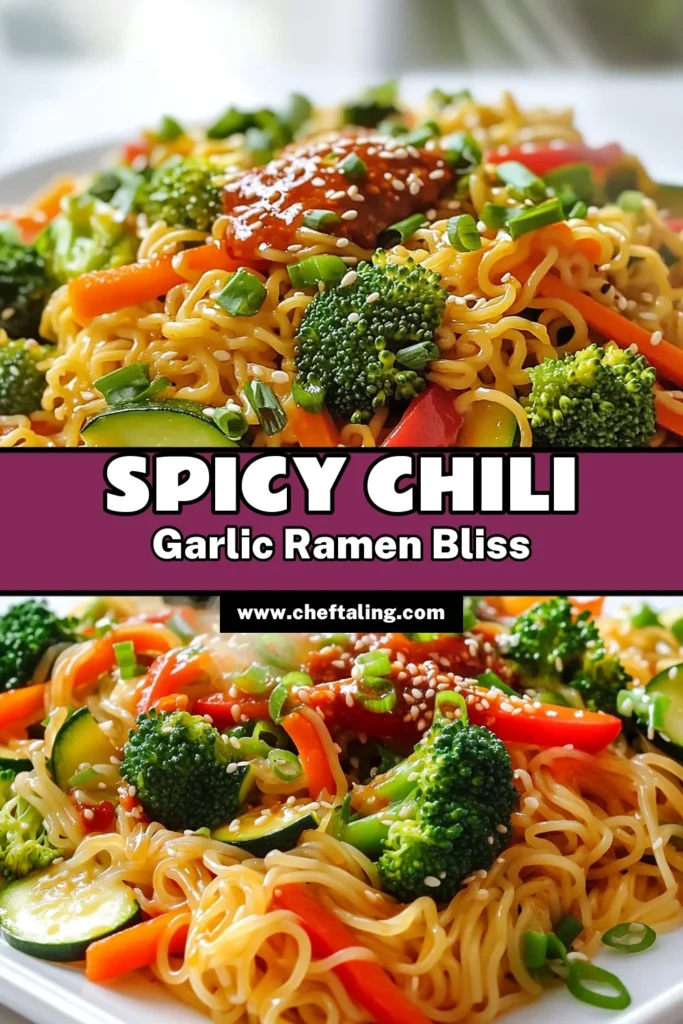 Spice up your dinner with this delicious Chili Garlic Ramen Stir Fry! Packed with vibrant veggies and bold flavors, this quick and easy recipe is perfect for busy weeknights. In just 25 minutes, you can whip up a satisfying meal that your family will love. Don't miss out on these tasty details—click through for the full recipe and elevate your cooking game tonight! #RamenRecipes #StirFry #EasyDinner #SpicyFood