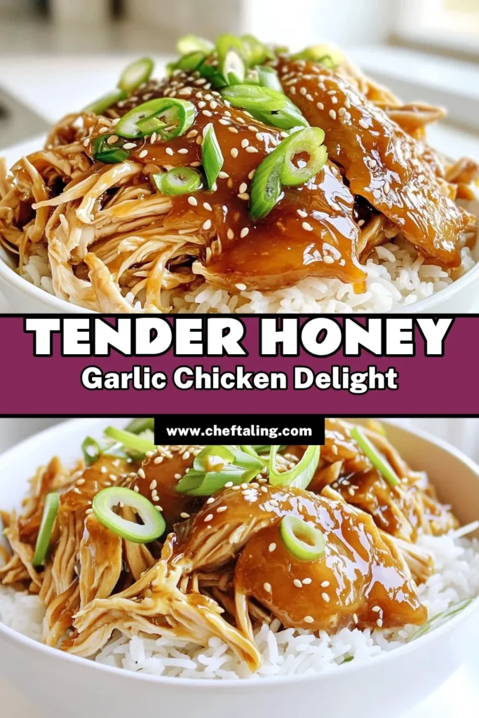 Discover the mouthwatering flavors of Slow Cooker Honey Garlic Chicken that will delight your taste buds! This easy recipe combines tender chicken thighs with a sweet and savory honey garlic sauce, making it perfect for busy weeknights. With just a few simple ingredients, you can create a dish that's bursting with flavor. Click to explore the full recipe, and make mealtime a breeze! #SlowCookerRecipes #HoneyGarlicChicken #DinnerIdeas #EasyRecipes