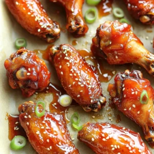 To make the best Spicy Sriracha Honey Wings, you need these simple ingredients: - 2 pounds chicken wings - ¼ cup Sriracha sauce - ¼ cup honey - 2 tablespoons soy sauce - 1 tablespoon apple cider vinegar - 1 teaspoon garlic powder - 1 teaspoon onion powder - ½ teaspoon freshly ground black pepper - 1 tablespoon sesame oil - Optional: sliced green onions and sesame seeds for garnish These ingredients come together to create a sweet and spicy flavor that will make you crave more. The chicken wings form the base of this dish, providing a juicy and tender bite. Sriracha sauce adds heat, while honey gives a perfect sweetness. The soy sauce and apple cider vinegar balance the flavors, making every bite exciting. Garlic powder and onion powder enhance the taste without overwhelming the palate. Black pepper adds a bit of warmth, and sesame oil rounds out the mix with a nutty aroma. For a fun touch, you can garnish your wings with sliced green onions and sesame seeds. This not only adds color but also a fresh crunch. Each ingredient plays a role, making these wings a hit for any gathering or a cozy night in. - Preheat your oven to 400°F (200°C). This helps the wings cook well. - Line a baking sheet with parchment paper. This keeps the wings from sticking. - In a large bowl, mix Sriracha sauce, honey, soy sauce, apple cider vinegar, garlic powder, onion powder, black pepper, and sesame oil. Whisk until smooth. - Add the chicken wings to the bowl. Toss them in the sauce until they are all coated. - Make sure all wings have an even coating. This helps with flavor and crispiness. - Arrange the wings in a single layer on the baking sheet. They should not touch each other. - Bake in the oven for 40 to 45 minutes. Turn the wings halfway through for even cooking. - For extra glaze, brush on more sauce in the last 5 minutes of baking. This adds a nice finish. To get crispy wings, start with a hot oven. Set it to 400°F (200°C). This high heat helps the wings get that nice golden color. When cooking, turn the wings halfway through. This ensures all sides crisp up nicely. Use tongs to flip them gently. Want it milder? Use less Sriracha and add more honey. This keeps the sweetness but cuts the heat. For more spice, add extra Sriracha or a pinch of cayenne. This way, you can customize the heat to your taste. Achieving balance is key; mix sweet and spicy well. You can also air fry these wings. Set your air fryer to 375°F (190°C) for about 25 minutes. Shake the basket halfway for even cooking. If you prefer grilling, preheat the grill to medium-high heat. Cook the wings for about 20 minutes, turning often. This gives them a smoky flavor that is simply delicious. {{image_2}} You can switch up the soy sauce to make it gluten-free. Look for brands that offer gluten-free options. These sauces taste great and still pack a punch. If you need a different sweetener, try maple syrup or agave nectar. Both add a nice sweetness without the honey. Want to make your wings pop even more? Add minced garlic or freshly grated ginger to the sauce. These ingredients bring a zesty kick. You can also try different spice blends. A dash of smoked paprika or cayenne can turn up the heat! Pair these spicy wings with classic sides. Think celery sticks and carrot sticks with ranch dressing. You can also make a fun wing platter. Include dips like blue cheese or ranch for a crowd-pleaser. Add some fresh veggies for a colorful touch! To keep your spicy wings fresh, let them cool first. Place them in an airtight container. This helps lock in flavor and moisture. You can store them in the fridge for up to three days. If you want to keep them longer, consider freezing them. Oven reheating method: 1. Preheat the oven to 350°F (175°C). 2. Place the wings on a baking sheet. 3. Bake for about 10 to 15 minutes until heated through. This method keeps them crispy. Microwave reheating method: 1. Place wings on a microwave-safe plate. 2. Cover with a damp paper towel. 3. Heat on high for 1 to 2 minutes. Check if they are hot enough. Be careful, as microwaving can make them soggy. To freeze wings properly, cool them completely first. Place them in a freezer bag, and squeeze out as much air as you can. Label the bag with the date. They stay good for about three months. For thawing, move the wings from the freezer to the fridge overnight. This keeps them safe and tasty. If you're in a hurry, you can thaw them in cold water for about an hour. Always cook them right after thawing to keep them fresh. To make Spicy Sriracha Honey Wings in an air fryer, preheat your air fryer to 400°F (200°C). Toss the wings in the sauce as you would for the oven. Place them in a single layer in the air fryer basket. Cook for 25 to 30 minutes. Shake the basket halfway through to ensure even cooking. For a crispier finish, spray a little oil on the wings before cooking. Enjoy the same great taste with less oil! Yes, you can use frozen chicken wings. However, you need to thaw them first. Thaw the wings in the fridge overnight or use the microwave's defrost setting. Once thawed, follow the same steps in the recipe. This ensures the wings cook evenly and soak up the flavor of the sauce. Some great dips to enjoy with these wings are ranch and blue cheese. Ranch offers a cool contrast to the spicy wings. Blue cheese adds a bold flavor that pairs well with the sweetness of the honey. Both dips enhance the overall taste and make your meal even more enjoyable. Yes, Spicy Sriracha Honey Wings are great for meal prep. You can make a big batch and store them in the fridge. They stay good for about 3 to 4 days. To serve later, simply reheat them in the oven or air fryer. This makes them a tasty option for quick lunches or dinners! This blog covered how to make spicy Sriracha honey wings. You learned about the ingredients needed, step-by-step instructions, and tips to achieve crispy wings. Remember, adjusting spice levels can fit any taste. Storing leftovers and reheating properly ensures enjoyment later. Feel free to explore variations and alternative methods like grilling or air frying. With the right approach, these wings will impress at any gathering. Enjoy your cooking adventure!