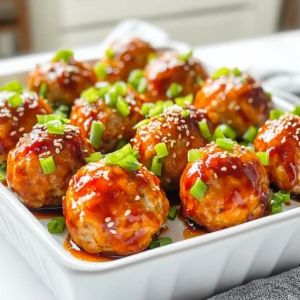 - 1 pound ground chicken - ½ cup breadcrumbs - ¼ cup grated Parmesan cheese - 2 tablespoons sweet chili sauce - 1 tablespoon soy sauce - 2 cloves garlic, minced - ½ teaspoon black pepper - ¼ teaspoon salt - 1 teaspoon minced ginger To make these tasty meatballs, gather your ingredients first. I love using ground chicken for its mild flavor. It mixes well with the breadcrumbs and Parmesan cheese, adding a nice texture. The sweet chili sauce is key. It brings a sweet and spicy kick to the dish. Soy sauce adds depth and a savory note. Minced garlic gives your meatballs a fresh taste. For seasoning, use black pepper and salt to balance the flavors. Minced ginger adds warmth and a unique twist. Each ingredient works together to create mouth-watering meatballs that everyone will love. Take time to mix everything well in a bowl. This ensures each bite is full of flavor. Trust me, the effort pays off! Mixing the ingredients Start by gathering all your ingredients. In a large bowl, mix the ground chicken, breadcrumbs, and grated Parmesan cheese. Add the chopped green onions, minced garlic, sweet chili sauce, soy sauce, minced ginger, black pepper, and salt. Use your hands or a spoon to mix everything well. Make sure all the ingredients blend perfectly. Preheating the air fryer While you mix, preheat your air fryer to 375°F (190°C). Preheating helps cook the meatballs evenly. This step is key for a nice, crispy outside. Shaping the meatballs Once mixed, shape the chicken mixture into golf ball-sized meatballs. Aim for 1 to 2 inches in diameter. Place them on a plate as you shape them. Make sure they are not touching each other. This spacing helps them cook better. Air frying process Lightly spray the air fryer basket with cooking spray. Place your meatballs in the basket, ensuring they have space around them. Cook the meatballs for 12 to 15 minutes. Halfway through, shake the basket to help them cook evenly. Check if they're golden brown and cooked inside. Resting the meatballs Once cooked, take the meatballs out of the air fryer. Allow them to rest for a couple of minutes. This helps keep them juicy. Presentation tips Serve the meatballs on a platter. Drizzle extra sweet chili sauce on top. Garnish with chopped green onions and sesame seeds for color. Enjoy them warm as a tasty appetizer or with rice for a main dish. To ensure even cooking, space the meatballs apart in the air fryer. This way, hot air can flow around them. Preheat your air fryer to 375°F (190°C) before cooking. Cook the meatballs for 12-15 minutes. Shake the basket halfway through to help them cook evenly. You can swap ground chicken for ground turkey for a lighter option. If you need gluten-free meatballs, use gluten-free breadcrumbs. These small changes keep the flavor while making the dish fit your needs. Boost the taste with extra spices. Try adding a pinch of cayenne for heat or paprika for smokiness. You can also use different sweet chili sauces. Some are sweeter, while others have a spicy kick. Experiment to find your favorite! {{image_2}} You can switch up the protein in these meatballs. Try using ground pork or beef for a different taste. You can also use ground turkey if you want a leaner option. For a vegetarian choice, use lentils or chickpeas. Just mash them well and mix with the other ingredients. If you want to make your own sweet chili sauce, mix sugar, vinegar, and red chili flakes. Heat this mix until the sugar melts. You can also try other sauces. Barbecue sauce or honey mustard works great as dipping sauces. These meatballs are great in many ways. Make a meatball sub by placing them in a roll with sauce and cheese. You can also use them as salad toppings. They add flavor and protein to your greens. Enjoy them any way you like! To keep your air fryer sweet chili chicken meatballs fresh, store them in the fridge. Place them in an airtight container. They will stay good for up to three days. For longer storage, you can freeze them. Pack them into freezer bags, removing as much air as possible. They will last up to three months in the freezer. When it’s time to enjoy your leftovers, use the air fryer for the best results. Preheat it to 350°F (175°C). Place the meatballs in the basket and heat for about 5-7 minutes. This method helps keep them juicy and warm. Avoid using the microwave, as it can make them dry and tough. Batch cooking is a great way to save time. Make a double batch of meatballs on the weekend. Store some in the fridge and freeze the rest. You can add these meatballs to salads, pasta, or rice dishes. They are also perfect for sandwiches or wraps. This way, you always have a quick meal ready to go! I recommend cooking air fryer meatballs for 12-15 minutes at 375°F (190°C). Check them halfway through and shake the basket for even cooking. When they are golden brown and cooked through, they are ready to eat. Yes, you can use frozen ground chicken. Just make sure to thaw it before mixing. If you cook from frozen, add a few extra minutes to the cooking time. Always check the internal temperature to ensure it's safe. Sweet chili chicken meatballs pair well with many sides. Here are some ideas: - Steamed rice - Quinoa salad - Roasted vegetables - Fresh cucumber salad - Noodles with soy sauce This article shared how to create tasty sweet chili chicken meatballs. You learned the key ingredients, from ground chicken to parmesan cheese. I walked you through preparation, cooking, and serving steps to get delicious results. We explored tips for even cooking and ingredient swaps for flavor. In summary, making these meatballs is easy and fun. You can impress friends or family with your new skills. Now, go enjoy your sweet chili meatballs, and don’t be afraid to experiment!
