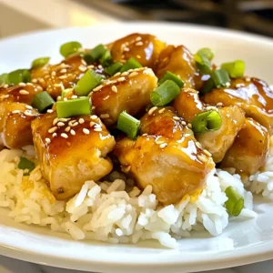 - 1.5 lbs boneless, skinless chicken thighs (cut into bite-sized pieces) - 1/2 cup honey - 3 tablespoons soy sauce - 2 tablespoons rice vinegar - 2 tablespoons sriracha (adjust for spice preference) - 1 tablespoon ginger, grated - 2 cloves garlic, minced - 1 tablespoon sesame oil - 1 tablespoon cornstarch (mixed with 2 tablespoons water) - 1/2 teaspoon black pepper You will need juicy chicken thighs for this dish. These thighs add great flavor. Honey brings the sweet taste, while soy sauce adds salt. Rice vinegar gives a nice tang. Sriracha adds a kick, but you can adjust it. Ginger and garlic enhance the aroma and taste. Sesame oil rounds out the flavor. Cornstarch helps thicken the sauce and makes it glossy. Black pepper adds a touch of heat. - 1 tablespoon sesame seeds (for garnish) - 2 green onions, sliced (for garnish) For garnishing, sesame seeds add crunch and a nutty flavor. Sliced green onions give freshness and color. They make your dish look and taste better. - Large skillet - Mixing bowls - Measuring cups and spoons You will need a large skillet to cook the chicken well. Mixing bowls are great for marinating. Measuring cups and spoons help you get the right amounts. Having these tools ready makes cooking easier and more fun. {{ingredient_image_1}} - In a large bowl, mix honey, soy sauce, rice vinegar, sriracha, grated ginger, minced garlic, sesame oil, and black pepper. - Cut the chicken thighs into bite-sized pieces and add them to the marinade. Make sure each piece is well-coated for the best flavor. - Cover the bowl and let the chicken marinate for at least 30 minutes. For deeper flavor, you can marinate it for up to 2 hours in the fridge. - Heat a large skillet over medium-high heat. It's important to get the skillet hot for a nice sear. - Add the marinated chicken pieces to the skillet. Pour in half of the leftover marinade. Cook for about 8-10 minutes. Stir occasionally to ensure even cooking. You want the chicken to turn golden brown and be fully cooked. - Once the chicken is cooked, push it to one side of the skillet. - Pour the remaining marinade into the pan. Add the cornstarch slurry, mixing it well into the sauce. - Cook for an additional 2-3 minutes. You want the sauce to thicken and glaze the chicken nicely. To make Sweet and Spicy Honey Chicken shine, adjust the spice with sriracha. If you want less heat, use less sriracha. If you crave more spice, add more. Marinating is key for flavor. I suggest marinating for at least 30 minutes. For a deeper taste, let it marinate up to 2 hours. This time helps the chicken soak up flavors. Using medium-high heat is important for cooking this dish. This heat helps the chicken get a nice, golden crust. Make sure to stir the chicken while it cooks. This will ensure it cooks evenly. Always check that the chicken is fully cooked. It should be no longer pink in the center. Use a meat thermometer to ensure it reaches 165°F. Serving your chicken over rice or quinoa adds nice texture. It also makes the dish more filling. Drizzle any extra sauce over the top for added flavor. To make your plate pop, garnish with sesame seeds and sliced green onions. These garnishes give a fresh touch and bright color. Enjoy the delightful look of your Sweet and Spicy Honey Chicken! Pro Tips Marinate for Flavor: Allowing the chicken to marinate for at least 30 minutes enhances the flavors significantly. For an even deeper taste, try marinating overnight in the refrigerator. Adjust Spice Level: If you're sensitive to heat, start with less sriracha and gradually add more to the marinade to suit your taste preferences without overwhelming the dish. Perfectly Cooked Chicken: Use a meat thermometer to check that the chicken reaches an internal temperature of 165°F (75°C) to ensure it is fully cooked and safe to eat. Serve with Freshness: Adding fresh garnishes like green onions and sesame seeds not only enhances the presentation but also contributes additional flavor and texture to the dish. {{image_2}} You can change the meat in this recipe easily. Using chicken breast instead of thighs works well. Chicken breast is leaner and cooks quickly. Just make sure to cut it into bite-sized pieces. This keeps cooking time the same. If you want a vegetarian option, try substituting with tofu. Firm tofu soaks up flavor nicely. Cut the tofu into cubes and marinate just like the chicken. Then, cook it in the skillet until it's golden. You’ll get a great taste and texture! To add a zesty twist, consider adding citrus. Fresh lime or lemon juice brightens the dish. You can squeeze some juice into the marinade or drizzle it over the cooked chicken. This adds freshness and a nice balance to the sweetness. Another way to change the flavor is by incorporating additional spices. Try adding cayenne pepper for more heat. Or mix in some smoked paprika for a deep flavor. Just be careful not to overpower the honey. Finding the right balance is key! Pair this dish with some tasty vegetable sides. Steamed broccoli or snap peas add crunch and color. You can also stir-fry bell peppers and carrots for a vibrant mix. These sides complement the sweetness and spice of the chicken. If you want something lighter, salads work great too. A simple cucumber salad adds a refreshing touch. Toss in some greens with a light dressing for balance. You can even serve it with a grain dish, like quinoa. This adds texture and makes the meal hearty! To keep your Sweet and Spicy Honey Chicken fresh, store leftovers in the fridge. Place the chicken in an airtight container. This helps to seal in the flavor and moisture. You can keep it for about 3 to 4 days. Make sure to let it cool down before sealing it. This prevents moisture buildup inside the container. You can use glass or plastic containers, both work well. If you want to save your dish for later, freezing is a great option. Place the chicken in a freezer-safe bag or container. Remove as much air as possible to avoid freezer burn. Label it with the date and store it for up to 3 months. When you're ready to eat, take it out of the freezer. Thaw it in the fridge overnight for the best taste. This slow thawing keeps the texture nice. When reheating, you want to avoid drying out the chicken. The best method is to use the stovetop. Place the chicken in a skillet over low heat. Add a splash of water or leftover sauce to keep it juicy. Cover the skillet to trap steam. Heat for about 5 to 10 minutes until warmed through. Stir occasionally to prevent sticking. You can also use a microwave, but be careful. Heat in short bursts and cover to keep moisture in. Enjoy your tasty meal just as it was! You can use several sauces to replace sriracha. Here are some options: - Chili paste: It has a similar heat level. - Hot sauce: Choose your favorite brand. - Red pepper flakes: Mix them into the marinade. - Sweet chili sauce: It adds sweetness with a mild kick. Each option changes the taste slightly, so try what you like! You can store Sweet and Spicy Honey Chicken in the fridge. It lasts up to 4 days when in an airtight container. If you want to keep it longer, freeze it. In the freezer, it stays good for 3 months. Just heat it well before serving. Yes, you can use bone-in chicken. Just adjust the cooking time. Bone-in chicken takes longer to cook. Make sure the internal temperature reaches 165°F. This is the safe level for chicken. Cooking with bones adds flavor, too! This dish has a sweet and spicy flavor. If you want less spice, use less sriracha. You can also add more honey to balance the heat. Another tip is to serve it with a side of yogurt or sour cream. Both can help cool the spice. Sweet and Spicy Honey Chicken pairs well with many sides. Here are some favorites: - Steamed jasmine rice: It soaks up the sauce well. - Quinoa: A healthy and tasty option. - Steamed broccoli: Adds color and nutrients. - Snap peas: They add a nice crunch. These sides make your meal even better! This blog post covered how to make Sweet and Spicy Honey Chicken. You learned about key ingredients, cooking steps, and tips for success. Remember to marinate the chicken well and adjust spice levels to your taste. You can also explore variations with different proteins and flavors. Proper storage keeps your meal fresh for later. I hope this guide boosts your cooking skills and brings great meals to your table. Enjoy making this tasty dish!