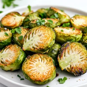 To make Air Fryer Garlic Brussels Sprouts, you need fresh ingredients. Here’s what you will need: - 1 lb Brussels sprouts, trimmed and halved - 3 tablespoons olive oil - 4 cloves garlic, minced - 1 teaspoon smoked paprika - 1 teaspoon salt - 1/2 teaspoon black pepper - 1 tablespoon balsamic glaze (optional) - Fresh parsley, chopped (for garnish) Each ingredient plays a key role in flavor and texture. The Brussels sprouts give a nice crunch. Olive oil helps them crisp up in the air fryer. Garlic brings a rich taste, while smoked paprika adds warmth. Salt and black pepper enhance all the flavors. The balsamic glaze is a fun touch, adding sweetness at the end. Finally, fresh parsley brightens the dish and adds color. Enjoy these simple yet vibrant flavors as a side dish or snack! Start by preheating your air fryer to 375°F (190°C). This step takes about 5 minutes. Preheating helps the Brussels sprouts cook evenly and get crispy. Now, take 1 pound of Brussels sprouts. Trim the ends and cut them in half. This helps them cook faster and soak in more flavor. Place the halved sprouts in a large mixing bowl. Next, drizzle 3 tablespoons of olive oil over the Brussels sprouts. Toss them well so they are fully coated. Then, add 4 minced garlic cloves, 1 teaspoon of smoked paprika, 1 teaspoon of salt, and 1/2 teaspoon of black pepper. Toss everything again until the sprout halves are covered in the seasoning. Place the seasoned Brussels sprouts in the air fryer basket. Make sure they are in a single layer. If you have a lot, cook them in batches. Air fry the sprouts for 15-18 minutes. Shake the basket halfway through to ensure they cook evenly. Your goal is crispy, golden-brown Brussels sprouts. Once they are done, take them out of the air fryer. If you want, drizzle 1 tablespoon of balsamic glaze over the top. This adds a sweet touch. Finish by garnishing with chopped fresh parsley for color and flavor. Enjoy your tasty side dish! To get crispy Brussels sprouts, start with fresh ones. Choose firm, bright green sprouts. Trim the ends and cut them in half. This helps them cook evenly. Toss them well with olive oil. Make sure each sprout is coated. The oil helps them crisp up in the air fryer. Don't crowd the basket. This lets hot air flow around each sprout. Air fry them at 375°F for 15 to 18 minutes. Shake the basket halfway through to cook evenly. You can customize the flavors based on your taste. If you want more heat, add cayenne pepper or red pepper flakes. For a tangy twist, mix in lemon juice or zest. If you love cheese, sprinkle some Parmesan before serving. Taste the mixture before air frying. Adjust salt and pepper to your liking. A little more garlic can add more punch. Don’t be afraid to experiment! If you have a lot of Brussels sprouts, cook them in batches. This keeps them crispy and delicious. Follow the same steps for each batch. Keep the first batch warm in the oven at a low temp, around 200°F. This way, you serve them all hot at once. You can also prep them ahead. Store them in the fridge after seasoning. When ready, just air fry them. They will still taste fresh and tasty! {{image_2}} You can easily enhance these Brussels sprouts with cheese. Try adding Parmesan or feta. After air frying, sprinkle the cheese on top. The heat will melt it, creating a delicious topping. It adds a rich, creamy flavor that pairs well with garlic. Want a kick? Add some heat! You can mix in red pepper flakes or cayenne pepper. Start with a small amount to find your perfect spice level. You can also use a spicy sauce, like Sriracha, during the last few minutes of cooking. This will make the Brussels sprouts flavorful and exciting. These Brussels sprouts can be made vegan-friendly. Simply skip the cheese or use a plant-based alternative. You can also drizzle some lemon juice after cooking for extra flavor. This brightens the dish without any animal products. Enjoy a tasty, plant-based side dish that everyone will love! After enjoying your crispy air fryer garlic Brussels sprouts, let them cool. Store them in an airtight container. They will keep well in the fridge for up to three days. If you want them to stay fresh longer, avoid adding the balsamic glaze until you serve them. To reheat your Brussels sprouts, use the air fryer for the best results. Preheat it to 375°F (190°C). Place the leftovers in the basket. Heat for about 5 to 7 minutes. This makes them crispy again. You can also use the oven, but the air fryer works better. You can freeze Brussels sprouts, but they may lose some crispness. First, cool them completely. Spread them out on a baking sheet in a single layer. Freeze them for about an hour. Then, transfer them to a freezer-safe bag. They will last for up to three months. When ready to eat, thaw them in the fridge before reheating. You should air fry Brussels sprouts for 15 to 18 minutes at 375°F (190°C). This time gives them a nice crispy texture. Remember to shake the basket halfway through. This helps them cook evenly. Yes, you can cook frozen Brussels sprouts in the air fryer. Just add a few extra minutes to the cooking time. They may need about 20 to 25 minutes. Make sure to toss them halfway through for the best results. Air-fried Brussels sprouts pair well with many dishes. You can serve them with grilled chicken, steak, or fish. They also work great with pasta or as a side to a hearty grain bowl. Add a drizzle of balsamic glaze for extra flavor. To reduce bitterness, try these tips: - Choose small, fresh Brussels sprouts; they tend to be sweeter. - Trim off the ends and remove any yellow leaves before cooking. - Use a bit of sweetness, like a drizzle of balsamic glaze, to balance the flavors. In this post, I shared how to make delicious air-fried Brussels sprouts. You learned the key ingredients, step-by-step instructions, and helpful tips for perfect results. We also explored fun variations and easy storage ideas. Brussels sprouts can be a tasty and healthy side dish. With these methods, you can enjoy them anytime. Keep experimenting with flavors to find your favorite! Happy cooking!