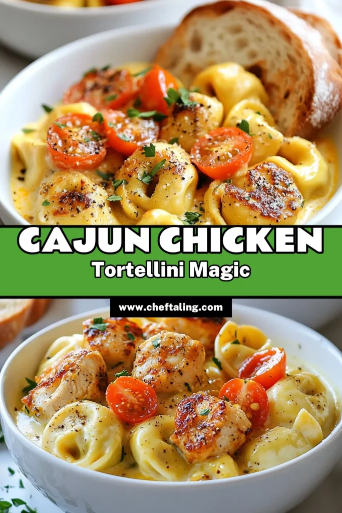 Discover the ultimate Cajun chicken tortellini recipe that brings a burst of flavor to your table! This creamy tortellini dish is a perfect one-pot meal, making it an ideal choice for easy Cajun chicken pasta nights. In just 30 minutes, you can whip up this quick pasta recipe that your family will love. Don't miss out on this delicious dish—save it for your meal planning today! #CajunChicken #Tortellini #QuickPasta #OnePotMeals