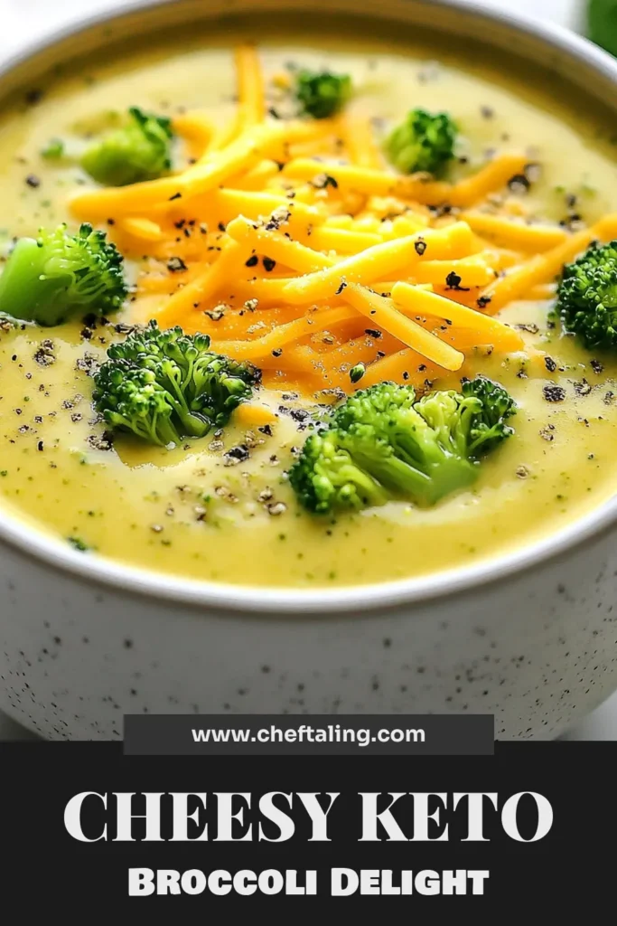 Savor the warmth of this cheesy keto broccoli recipe with our creamy broccoli soup recipe that's perfect for any low carb lifestyle. This keto cheddar soup is not only quick and easy to make but also a delicious option for easy keto dinner ideas. Packed with fresh broccoli and rich cheddar, it's a low carb broccoli soup that everyone will love. Try it today for a cozy meal! #KetoDinner #BroccoliSoup #LowCarbRecipes #KetoRecipe