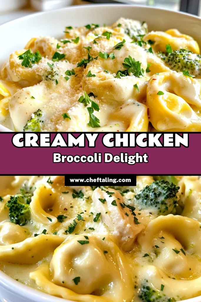 Looking for a quick weeknight meal? Try this Cheesy Chicken Broccoli Tortellini recipe! Packed with creamy cheese tortellini, tender chicken, and fresh broccoli, this easy tortellini dinner is sure to please the whole family. In just 30 minutes, you can whip up a delicious chicken and broccoli pasta dish that's both satisfying and simple. Save this recipe for your next dinner inspiration! #CheesyChickenBroccoliTortellini #Tortellini #PastaRecipe #ComfortFood