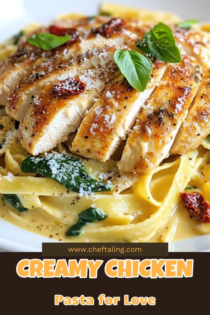 Discover the irresistible Marry Me Chicken Pasta recipe that combines creamy chicken pasta with sun-dried tomatoes for a delightful Italian dinner! This easy chicken dinner is perfect for impressing loved ones in just 35 minutes. With rich flavors and a touch of spinach, you’ll want to make this sun-dried tomato pasta time and again. Save and share this simple yet elegant dish! #MarryMeChicken #CreamyPasta #EasyDinner #ItalianRecipe