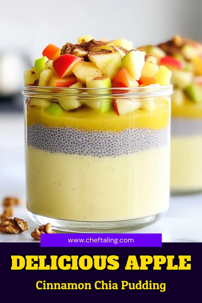 Indulge in the delightful flavors of Apple Cinnamon Chia Pudding! This easy recipe combines creamy almond milk, sweet grated apples, and warm cinnamon for a nutritious breakfast or snack. Perfect for meal prep, just mix and chill overnight! Serve it with your favorite toppings for a delicious twist. Ready to elevate your mornings? Click to explore the full recipe and discover how simple it is to make this tasty treat! #HealthyEating #ChiaPudding #BreakfastIdeas #RecipeInspo