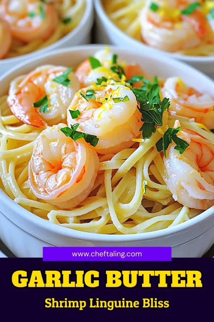 Indulge in a deliciously simple Garlic Butter Shrimp Linguine that's ready in just 20 minutes! This recipe combines tender shrimp with buttery garlic, zesty lemon, and perfectly cooked linguine for a dish that's sure to impress. Perfect for busy weeknights or special occasions, this meal is a must-try. Click through to explore the full recipe and elevate your dinner game today! #GarlicButterShrimp #PastaRecipes #QuickMeals #ShrimpLinguine
