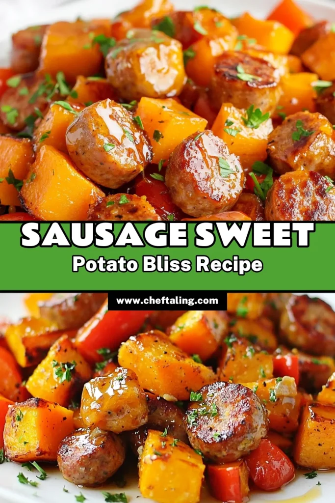 Looking for a delicious and healthy dinner idea? Try this sausage and sweet potato recipe featuring spicy turkey sausage and roasted sweet potatoes drizzled with a mouthwatering honey garlic glaze. This easy one-pan dish is packed with flavor and perfect for any night of the week. Don't miss out—save this recipe for a quick, comforting meal! #SausageAndSweetPotatoes #HoneyGarlic #HealthyDinnerIdeas #SpicyTurkeySausage