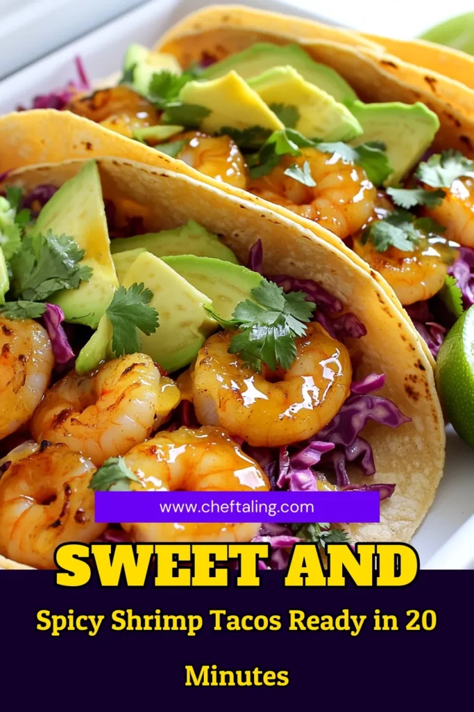 Savor the deliciousness of Sheet Pan Honey Garlic Shrimp Tacos for a quick and easy meal that everyone will love! This recipe features succulent shrimp coated in a sweet and savory marinade, served in warm corn tortillas with fresh toppings like avocado and cilantro. Perfect for weeknight dinners or tasty gatherings, these tacos are sure to impress. Click now to discover the full recipe! #ShrimpTacos #EasyCooking #DinnerIdeas #HealthyRecipes