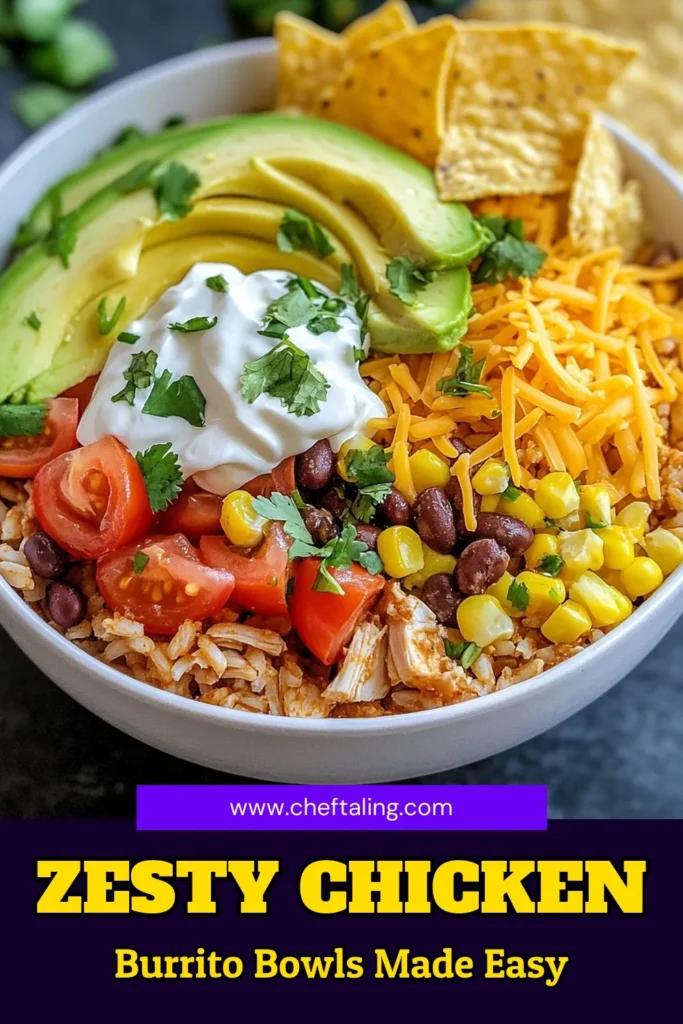 Discover the ultimate slow cooker chicken burrito bowls recipe that’s easy and healthy! This zesty chicken dinner features tender chicken, brown rice, black beans, and flavorful spices. Perfect for busy nights, these easy chicken burrito bowls are a hit with the whole family. Try this delightful Mexican slow cooker recipe today! Save this healthy burrito bowl recipe for your next meal prep! #SlowCookerRecipes #BurritoBowl #HealthyEating #MexicanCuisine