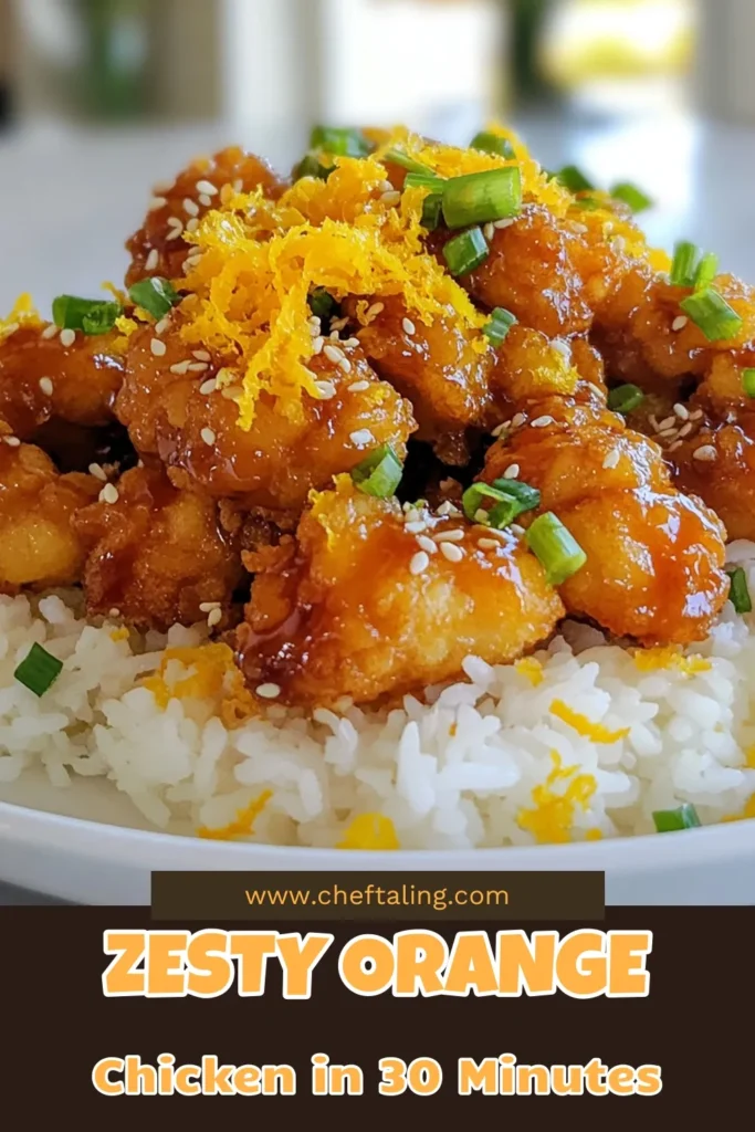 Get ready to indulge in this Zesty Orange Chicken Recipe, inspired by your favorite restaurant dish! This quick orange chicken dinner features crisp fried chicken with orange sauce, perfect for any night. Made with juicy citrus chicken thighs, this recipe is a hit with the whole family. Try it tonight and elevate your dinner game! Save this tasty Orange Sauce Chicken recipe and impress your guests! #OrangeChicken #EasyRecipes #DinnerIdeas #Foodie