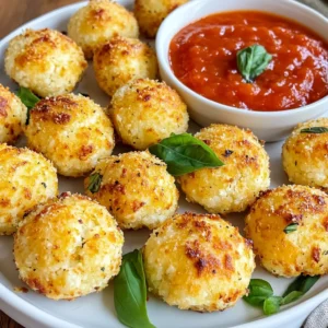 - 1 medium head of cauliflower (riced) - 1 cup shredded mozzarella cheese - ½ cup shredded parmesan cheese - 1 large egg - Spices and seasonings: garlic powder, dried oregano, salt, black pepper - ½ cup sugar-free marinara sauce - Optional garnish: fresh basil leaves To make tasty cauliflower bites, you need a few simple ingredients. First, grab one medium head of cauliflower. You will rice it, which means you will chop it into tiny pieces. This makes it easier to mix. Next, you’ll need cheese. Use one cup of shredded mozzarella and half a cup of shredded parmesan. You also need one large egg to bind everything together. For flavor, add spices like garlic powder, dried oregano, salt, and black pepper. These give the bites a nice taste. Lastly, you will want half a cup of sugar-free marinara sauce for dipping. If you like, you can add fresh basil leaves as a garnish. These ingredients come together to create delicious bites. They are perfect for a low-carb or keto diet. Each ingredient plays an important role in taste and texture. So, make sure you have everything ready before you start cooking. {{ingredient_image_1}} - Preheat your oven to 425°F (220°C). Line a baking sheet with parchment paper. - Take a medium head of cauliflower and rice it until you have about 3 cups. - Put the riced cauliflower in a microwave-safe bowl. Microwave it for 5-7 minutes until soft. - Let the cauliflower cool for a few minutes. Then, put it in a clean kitchen towel. Squeeze out all the moisture. - In a large mixing bowl, combine the drained cauliflower, 1 cup of shredded mozzarella cheese, and ½ cup of shredded parmesan cheese. - Add 1 large egg, 1 teaspoon of garlic powder, 1 teaspoon of dried oregano, ½ teaspoon of salt, and ¼ teaspoon of black pepper. - Mix everything until it’s well combined. Use your hands to form small, round pizza bites, about 2 inches wide. - Place the formed bites on the prepared baking sheet. - Bake the pizza bites in the preheated oven for 15-20 minutes. Look for a golden brown color and a crispy texture. - Remove them from the oven and let them cool slightly. Serve warm with ½ cup of sugar-free marinara sauce for dipping. You can add fresh basil leaves for garnish if you like. - How to properly rice cauliflower: Start with a medium head of cauliflower. Cut it into florets. Use a food processor to pulse them until they resemble rice. If you don’t have a processor, you can grate the cauliflower with a box grater. This gives you a fine texture to work with. - Tips for reducing moisture: After microwaving the riced cauliflower, let it cool. Then, place it in a clean kitchen towel. Squeeze out as much moisture as you can. This step is key. Too much moisture will make your bites soggy. - Best dips and sauces for pizza bites: Serve these bites warm with sugar-free marinara sauce. This adds a nice flavor. You can also try ranch or garlic aioli. They make great dips too. - Additions for flavor enhancement: Consider adding cooked pepperoni or sautéed veggies to your mixture. This gives your bites extra taste. Fresh herbs like basil can also add a burst of flavor. - Essential kitchen tools for making and baking: You’ll need a microwave-safe bowl for steaming the cauliflower. A food processor or box grater will help with ricing. A mixing bowl and baking sheet lined with parchment paper are also essential. - Recommended products for beginners: I suggest using a good quality microwave-safe bowl. A reliable food processor can save you time. A sturdy baking sheet ensures even cooking. These tools make your cooking easier and more enjoyable. Pro Tips Use Fresh Cauliflower: Fresh cauliflower will yield the best texture and flavor for your pizza bites. Avoid using frozen cauliflower as it may retain excess moisture. Don’t Skip Squeezing: Squeezing out moisture from the riced cauliflower is crucial. This step ensures your pizza bites are crispy rather than soggy. Experiment with Cheeses: Feel free to mix different types of cheese, such as cheddar or provolone, to create unique flavors in your pizza bites. Customize Toppings: Add your favorite pizza toppings like pepperoni, bell peppers, or olives into the mixture for extra flavor and personalization. {{image_2}} You can switch up the cheese in your cauliflower bites for fun flavors. Try using cheddar cheese for a sharper taste. Gouda adds a nice smokiness. You can also mix in some cream cheese for a richer texture. Each option can change the taste and make it more exciting! Feel free to add more ingredients to make these bites your own. You can mix in diced pepperoni for a meaty kick. Chopped bell peppers or spinach can add color and nutrients. If you need gluten-free options, these bites are already safe since they don’t use flour. Get creative with your mix-ins! You can form your cauliflower mixture into mini pizza bites or larger ones, depending on your mood. Mini bites are great for parties or snacks. You can top them with your favorite sauces, like pesto or ranch, for dipping. Larger bites can be served as a main dish with a salad on the side. Enjoy experimenting with sizes and toppings! To keep your cheesy cauliflower pizza bites fresh, place them in an airtight container. This helps keep moisture out. You can store them in the fridge for up to three days. If you want to keep them longer, freezing is a great option. To reheat your pizza bites, preheat your oven to 350°F (175°C). Place the bites on a baking sheet. Heat them for about 10-15 minutes. This keeps them crispy on the outside. You can also microwave them, but they may not stay as crunchy. You can freeze these pizza bites for easy meal prep. Let them cool completely before freezing. Arrange them in a single layer on a baking sheet and freeze for 1-2 hours. After that, transfer them to a freezer-safe bag or container. They can last up to three months in the freezer. When ready to eat, bake from frozen or thaw overnight in the fridge. What is a ketogenic diet? A ketogenic diet is low in carbs and high in fats. This diet helps your body burn fat for energy. You eat foods like meat, cheese, eggs, and non-starchy veggies. How many carbs can I consume on a keto diet? Most people aim for 20 to 50 grams of carbs per day. This amount depends on your body and goals. Tracking your carbs helps you stay on track. Can I make these pizza bites in advance? Yes, you can make these pizza bites ahead of time. Prepare them, bake, and let them cool. Then, store them in the fridge for up to three days. What if I don't have all the ingredients? You can swap ingredients if needed. For example, use any cheese you have on hand. You can also try different spices to suit your taste. How to adapt recipes for keto-friendly meals? To adapt recipes, replace high-carb items with low-carb alternatives. Use cauliflower instead of rice, or almond flour instead of wheat flour. Think about what fits your keto plan. Are there any keto meal prep tips for beginners? Yes! Start by planning your meals for the week. Cook in batches, like making these pizza bites. Store portions in containers to make meals easy and quick. You have learned how to make tasty cauliflower pizza bites. We covered all the ingredients needed, from cauliflower to cheese, and even some fresh herbs. I walked you through each step, from preparation to baking. Remember, tips like reducing moisture and trying different cheeses can make a big difference. Lastly, these bites are easy to store and reheat. Enjoy making and sharing this simple, healthy treat!