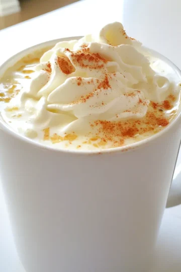 To make Pumpkin Spice White Hot Chocolate, you need simple and tasty ingredients. Each one adds a special touch to this cozy drink. Here’s what you’ll need: - 2 cups whole milk - 1 cup heavy cream - 1 cup white chocolate chips - 1/2 cup pumpkin puree - 1 teaspoon vanilla extract - 1 teaspoon pumpkin spice mix - A pinch of salt - Whipped cream, for topping - Ground cinnamon or extra pumpkin spice, for garnish Whole milk and heavy cream make the drink rich and creamy. White chocolate chips melt into a sweet base. Pumpkin puree gives it a warm flavor. Vanilla extract adds a lovely aroma. Pumpkin spice mix brings in classic fall flavors. Just a pinch of salt enhances all the tastes. Lastly, whipped cream and a sprinkle of cinnamon or pumpkin spice make it pretty. Once you gather these ingredients, you’re ready to create a delicious drink that warms your heart. You can enjoy it alone or share it with friends and family. Each sip will remind you of cozy fall days. Making Pumpkin Spice White Hot Chocolate is easy and fun. Gather all your ingredients first. You will need whole milk, heavy cream, white chocolate chips, pumpkin puree, vanilla extract, pumpkin spice mix, a pinch of salt, whipped cream, and ground cinnamon or extra pumpkin spice for garnish. This recipe takes about 10 minutes to prep and 15 minutes in total. You can serve four people, so share it with friends or family! Start by pouring 2 cups of whole milk and 1 cup of heavy cream into a medium saucepan. Set your stove to medium heat. Stir the mixture gently. Heat it until it feels warm but do not let it boil. This step is important because boiling can change the texture. Once your milk and cream are warm, add 1 cup of white chocolate chips. Use a whisk and stir continuously. This will help the chocolate melt evenly into the milk. Keep whisking until the mixture is smooth and creamy. Next, stir in 1/2 cup of pumpkin puree, 1 teaspoon of vanilla extract, 1 teaspoon of pumpkin spice mix, and a pinch of salt. Make sure everything blends well. Once it's creamy and heated, remove the saucepan from the heat. Now, pour your hot chocolate into mugs. Top each serving with whipped cream. Finish by sprinkling ground cinnamon or extra pumpkin spice on top. Enjoy your delicious drink! To make your Pumpkin Spice White Hot Chocolate super creamy, use whole milk and heavy cream. These two ingredients work great together. They add richness that makes each sip feel like a warm hug. Heat them gently in a saucepan, but don’t let them boil. Boiling can change the texture and make it less smooth. Stir often to keep the mixture even and creamy. Everyone has different tastes. If you like your drink sweeter, add more white chocolate chips. Start with an extra tablespoon, then taste it. If it needs more, keep adding a little at a time. For those who prefer less sweetness, cut back on the white chocolate. You can also use less pumpkin puree. This will keep the flavor strong but make it less sweet. Whipped cream makes this drink even better! To get the best whipped cream, use heavy cream. Beat it until it forms stiff peaks. This means it should hold its shape well. You can add a bit of sugar or vanilla for extra flavor. Once your hot chocolate is in the mug, top it with a big scoop of whipped cream. Don’t forget to sprinkle a bit of ground cinnamon or pumpkin spice on top. This adds a nice touch and enhances the fall flavors. {{image_2}} If you want a dairy-free option, try using almond milk or oat milk. These milks create a creamy base without dairy. You can also swap out the heavy cream for coconut cream. It adds richness and a light coconut flavor. For the white chocolate, look for dairy-free chips. They melt well and keep the sweet taste. You can mix in some maple syrup for extra sweetness. It adds a nice fall flavor. Want a little heat? Add a pinch of cayenne pepper or a dash of chili powder. It gives a fun kick to your drink. You can also stir in some caramel sauce for a sweet twist. A splash of flavored extracts, like hazelnut or almond, can also elevate the taste. This drink is perfect for fall gatherings. Serve it at Halloween parties in cute mugs. You can even top it with marshmallows for a fun touch. For Thanksgiving, offer it as a warm drink option. Add a sprinkle of nutmeg on top for a festive look. You can create a hot chocolate bar with toppings like crushed cookies or chocolate shavings. This way, everyone can customize their own cup. You can store leftover Pumpkin Spice White Hot Chocolate in an airtight container. Let it cool first. Then, place it in the fridge. This keeps it fresh for later. To reheat, pour the hot chocolate into a saucepan. Heat over low heat. Stir it gently to avoid burning. You can also use the microwave. Heat it in short bursts. Stir in between to ensure even warming. Stored correctly, this treat lasts about three days in the fridge. For best taste, consume it within this time. If you see any changes in texture or smell, toss it out. Always trust your senses! Yes, you can make this drink vegan. Use almond milk or oat milk instead of whole milk and heavy cream. Replace white chocolate chips with dairy-free options. Pumpkin puree fits well in vegan recipes. If you can't find pumpkin puree, use butternut squash puree or sweet potato puree. Both options give a similar flavor and texture. You may also blend cooked pumpkin for a fresh taste. To add more spice, increase the pumpkin spice mix to two teaspoons. You can also add a pinch of cayenne pepper or more cinnamon for an extra kick. Adjust to your taste! Absolutely! Almond milk, soy milk, or coconut milk all work well. Choose a creamy milk alternative to maintain a rich texture. Just ensure it is unsweetened for better flavor balance. For garnishes, whipped cream is a must. You can sprinkle ground cinnamon or extra pumpkin spice on top. Chocolate shavings or caramel drizzle can add a fun twist. Enjoy your tasty drink! This blog post detailed how to make a delicious Pumpkin Spice White Hot Chocolate. We covered essential ingredients, simple steps, and helpful tips. You learned how to achieve creamy texture and customize sweetness. We shared dairy-free ideas and perfect serving suggestions for seasonal gatherings. In closing, enjoy crafting this cozy drink at home. It’s perfect for chilly days and gatherings. Your taste buds will thank you!
