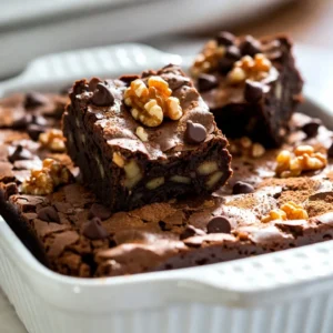 To make apple brownies, you will need these simple ingredients: - 2 cups grated apples (about 2 medium apples, peeled) - 1 cup all-purpose flour - ½ cup unsweetened cocoa powder - 1 teaspoon baking soda - ½ teaspoon salt - 1 teaspoon cinnamon - ½ cup granulated sugar - ½ cup brown sugar, packed - 2 large eggs - ½ cup vegetable oil - 1 teaspoon vanilla extract - ½ cup chopped walnuts (optional) - ½ cup chocolate chips (optional) Each ingredient plays a key role. The grated apples add moisture and flavor. Cocoa powder brings a rich taste. The sugars sweeten and help with texture. Eggs bind everything together, while oil keeps them soft and moist. You can swap some ingredients if you need to. For flour, you can use whole wheat flour. It adds a nutty flavor. If you want a gluten-free option, try almond flour or oat flour. For the sweeteners, coconut sugar works well too. Instead of vegetable oil, you can use melted coconut oil. It gives a nice hint of coconut flavor. If you don't have walnuts, pecans or even almonds can be great. No chocolate chips? Use dried fruit like raisins or cranberries instead. When picking apples, go for firm and fresh ones. Granny Smith apples are tart and work well in this recipe. Their taste balances the sweetness of the sugars. Honeycrisp apples add a nice crunch and sweetness too. Always check for bruises or soft spots, as these can affect your brownies. A mix of apple types can also create a more complex flavor in your brownies. {{ingredient_image_1}} Start by gathering all your ingredients. You need two medium apples. Peel and grate them to get about two cups. Next, measure out the flour, cocoa powder, baking soda, salt, cinnamon, sugars, eggs, oil, and vanilla. If you want to add walnuts or chocolate chips, grab those too. Having everything ready makes the process smooth and fun. First, preheat your oven to 350°F (175°C). Grab a medium bowl and mix the grated apples, granulated sugar, brown sugar, eggs, vegetable oil, and vanilla extract. Stir until everything blends well. In a separate bowl, whisk together the flour, cocoa powder, baking soda, salt, and cinnamon. Slowly add this dry mix to the wet mix. Stir gently until just combined. If you’re using walnuts or chocolate chips, fold them in now. Pour the batter into a greased 9x9 inch baking dish. Spread it out evenly. Bake for 25-30 minutes. To check if they’re done, insert a toothpick in the center. It should come out clean, but a few moist crumbs are fine. Once baked, let the brownies cool in the pan for 10 minutes. Use the parchment paper to lift them out. Place them on a wire rack to cool completely. After cooling, cut them into squares and enjoy! To get soft and chewy apple brownies, use fresh apples. Grate them finely. This helps them blend well with the batter. Avoid packing the grated apples too tightly in the measuring cup. This can add too much moisture and make brownies soggy. Remember, the key is to mix just until combined. Overmixing can lead to tough brownies. One common mistake is using too much flour. Always spoon flour into the measuring cup and level it off. Also, make sure your oven is at the right temperature. An oven that is too hot can burn the edges while leaving the center undercooked. Lastly, don’t skip the parchment paper. It helps you lift the brownies out easily. Cinnamon is a great spice for these brownies, but you can add more. Nutmeg or allspice adds warmth and depth. Try a pinch of ginger for a warm kick. If you love chocolate, a touch of espresso powder can boost the chocolate flavor. Just remember, a little goes a long way! Pro Tips Use Fresh Apples: For the best flavor and moisture, choose fresh, crisp apples. Varieties like Granny Smith or Honeycrisp work wonderfully. Grate Apples Finely: Finely grated apples will blend better into the batter, ensuring a more even texture and flavor throughout the brownies. Check for Doneness: Since ovens vary, check your brownies a few minutes early. They should be set in the middle with a few moist crumbs on the toothpick. Let Cool Before Slicing: Allow the brownies to cool completely in the pan before cutting. This helps them set and makes slicing easier without crumbling. {{image_2}} You can make your apple brownies gluten-free. Swap out the all-purpose flour for a gluten-free blend. Many blends work well in baking. Check the package for proper measurements. This way, everyone can enjoy these tasty treats. If you want a healthier option, try sugar-free substitutes. Use a sugar alternative like stevia or erythritol. These sweeteners offer great taste without added sugar. Adjust the amount to match your sweetness preference. Your apple brownies will still taste amazing. Get creative with your apple brownies by adding unique flavors. Try mixing in dried fruits like cranberries or cherries. You can also add spices like nutmeg or ginger for extra warmth. Topping your brownies with a drizzle of caramel or a sprinkle of sea salt adds a special touch. You can even serve them with a scoop of vanilla ice cream for a fun dessert. The possibilities are endless! To keep your apple brownies fresh, store them in an airtight container. This helps prevent them from drying out. You can leave them at room temperature for about three days. If you want to keep them longer, consider refrigerating them. Just make sure to wrap them well to avoid absorbing smells from the fridge. Freezing apple brownies is an easy way to save some for later. First, let them cool completely. Then, slice them into squares. Wrap each piece in plastic wrap. Place the wrapped brownies in a freezer bag or container. They can stay frozen for up to three months. When you want one, just take it out and let it thaw at room temperature. Reheating your apple brownies can bring back their warm, gooey goodness. For best results, use the oven. Preheat it to 350°F (175°C). Place the brownies on a baking sheet and cover them with foil. Heat for about 10-15 minutes. If you want a quick option, you can use the microwave. Just heat for 10-15 seconds, but be careful not to overdo it. Enjoy them warm with a scoop of ice cream! Yes, you can use many types of apples. Sweet apples like Fuji or Gala work well. Tart apples like Granny Smith add a nice zing. I suggest using a mix for more flavor. Just make sure to peel and grate them. This gives the brownies a rich apple taste. To check if the brownies are done, use a toothpick. Insert it in the center of the brownies. If it comes out clean or with a few moist crumbs, they are ready. Baking time is about 25-30 minutes. Keep an eye on them near the end. Every oven is a bit different. Apple brownies taste great on their own. You can serve them warm or cooled. For a special treat, add a scoop of vanilla ice cream on top. Whipped cream also makes a lovely addition. A drizzle of caramel sauce adds sweetness. Enjoy these options to enhance your dessert! You learned about the key ingredients for tasty apple brownies and various substitutes. I shared tips for choosing the best apples and how to prep everything. You now have step-by-step instructions for mixing, baking, and cooling. I also covered simple tricks to improve texture and flavor. Plus, you saw ways to make gluten-free and sugar-free versions. Storing and reheating methods ensure you enjoy them longer. With these insights, you can now bake delicious apple brownies and impress everyone!